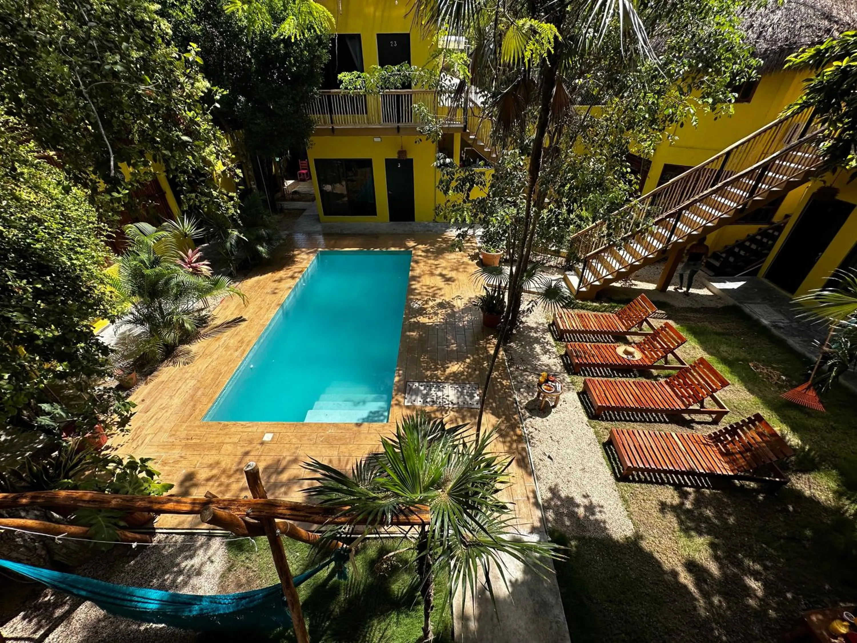 Pool View in Hotel Carlitos Tulum 