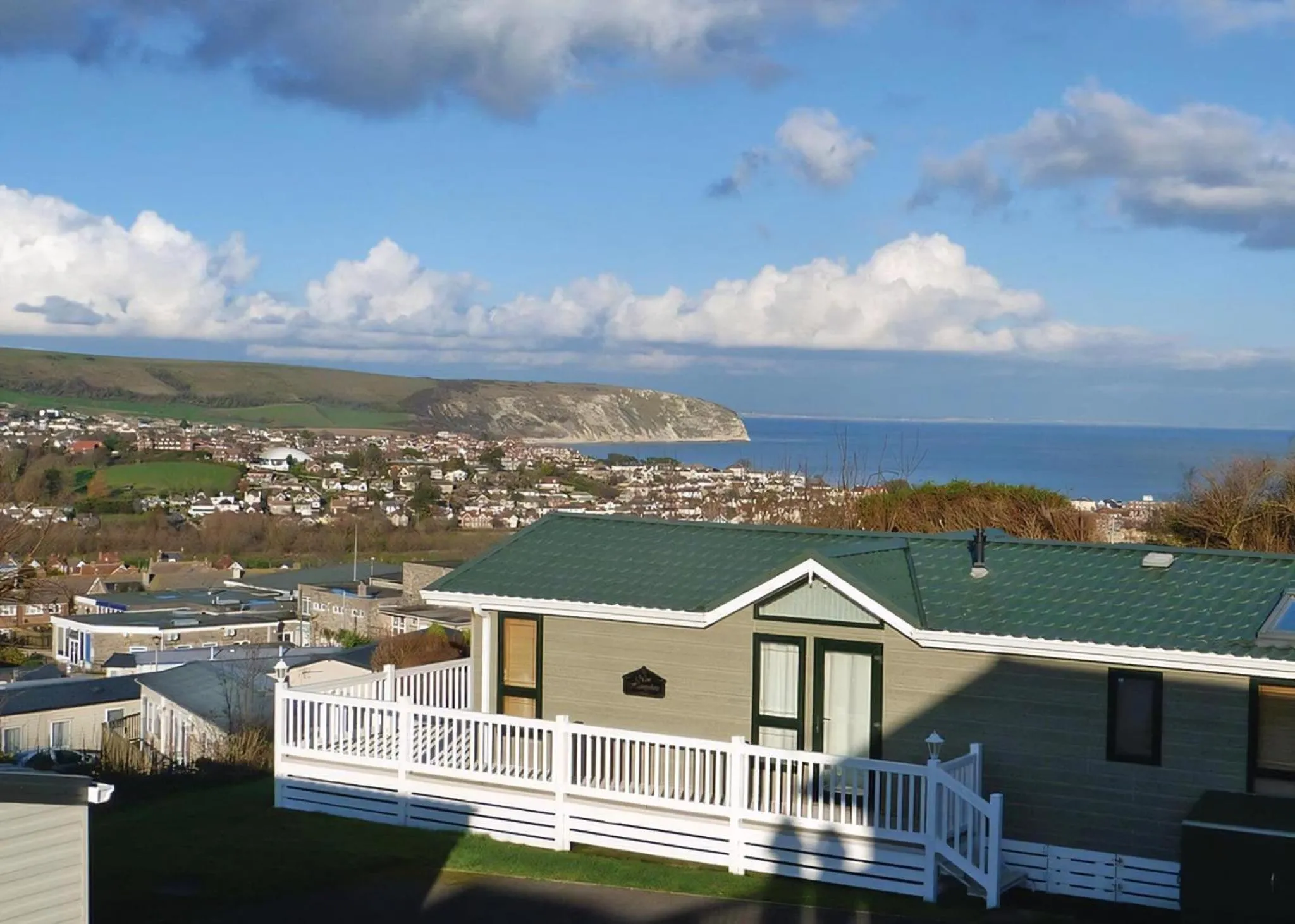 Property building in Swanage Coastal Park