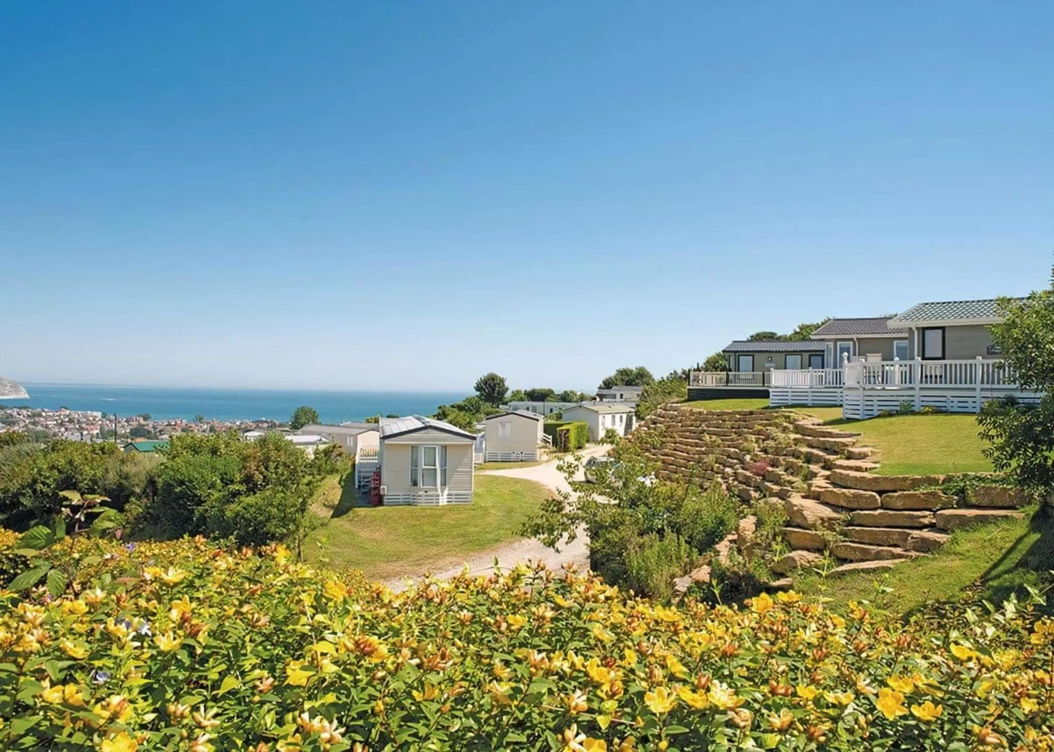 Property building in Swanage Coastal Park