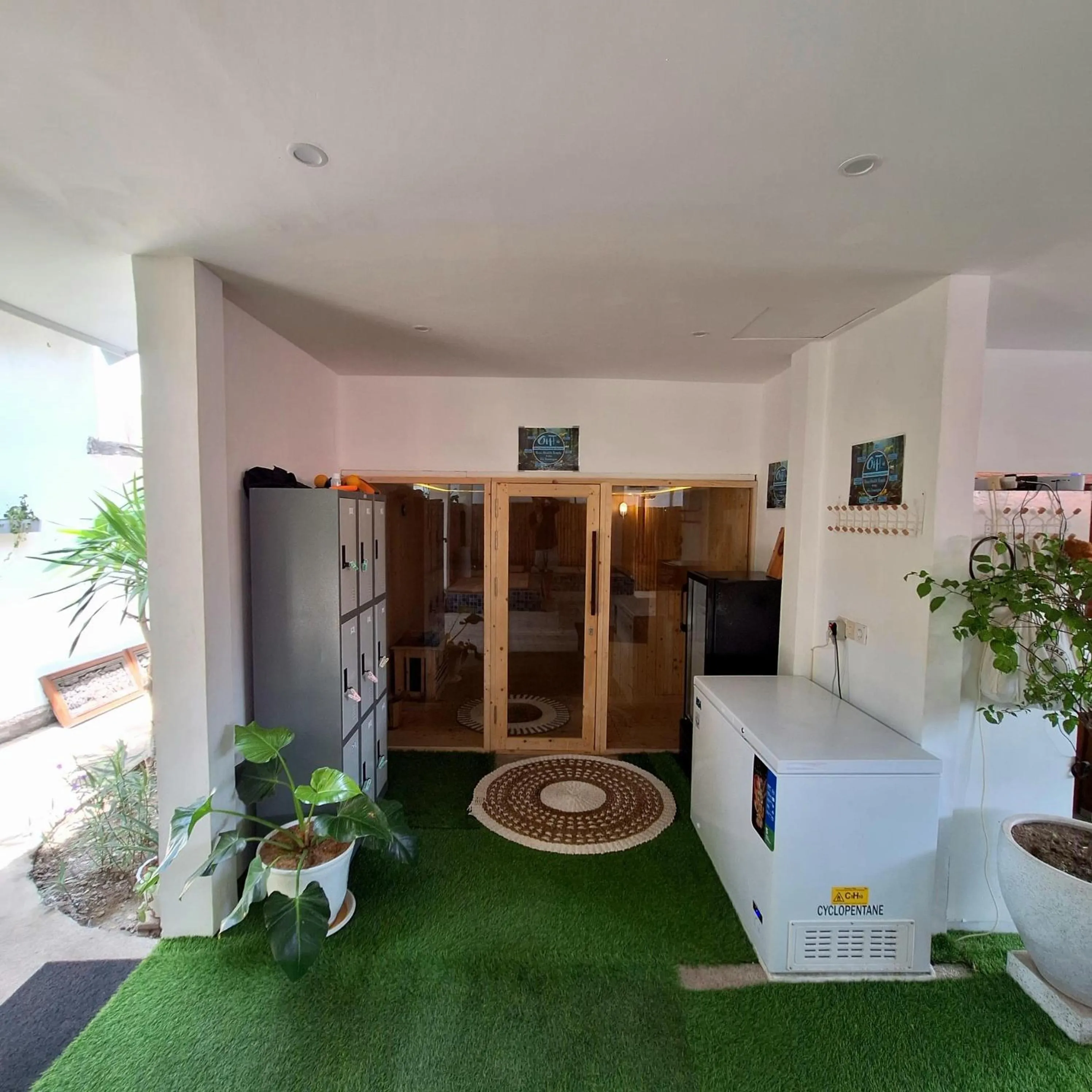 Sauna in Oasis Villas