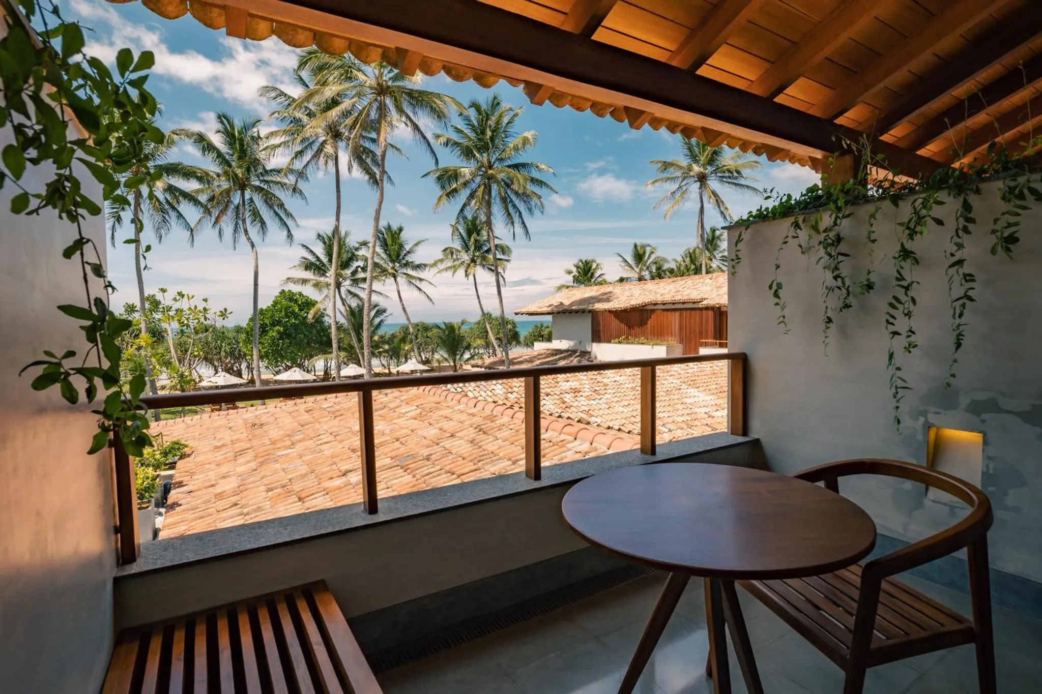 Balcony/Terrace in Villa Thamburu, Bentota