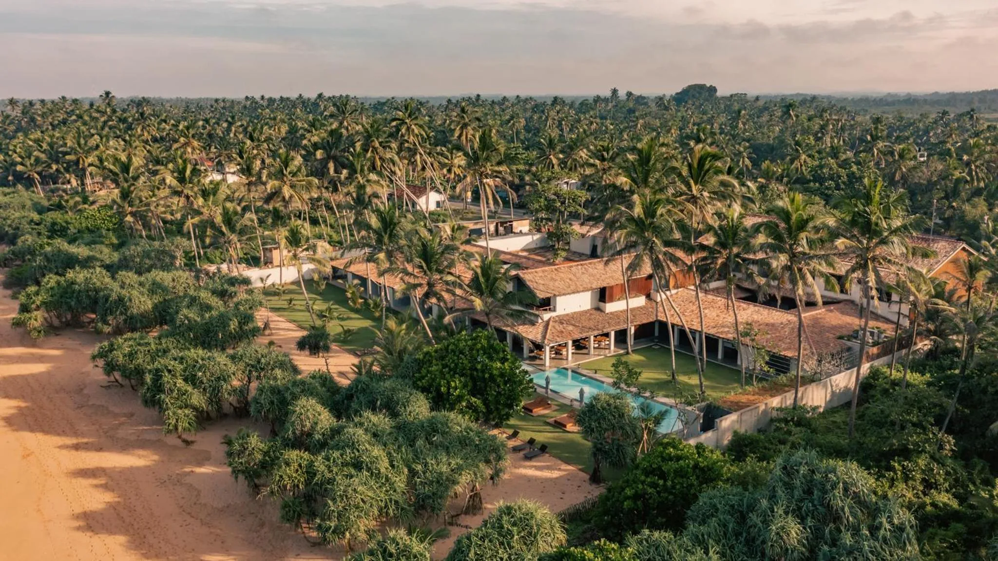 Bird's eye view in Villa Thamburu, Bentota