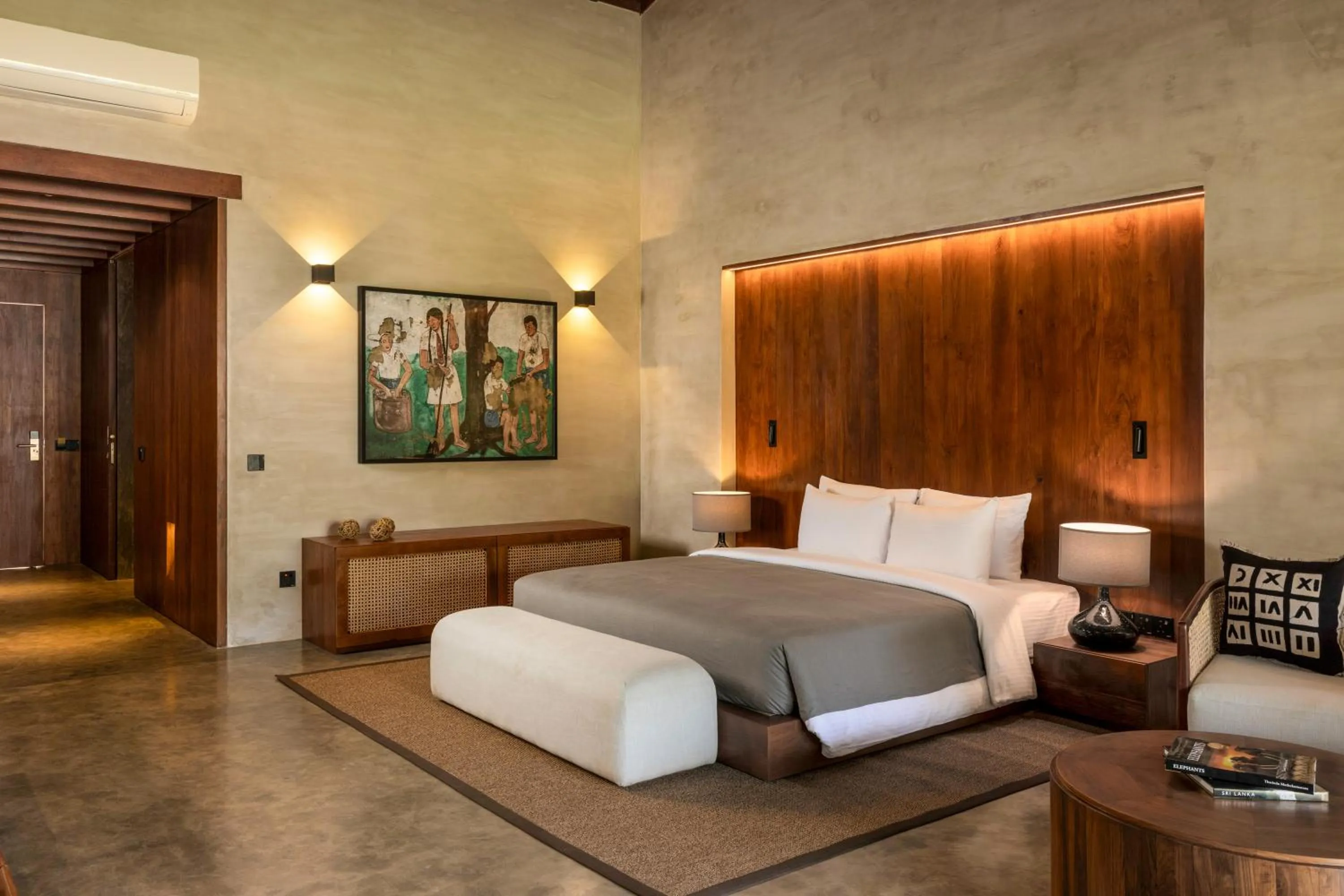 Bedroom, Bed in Villa Thamburu, Bentota