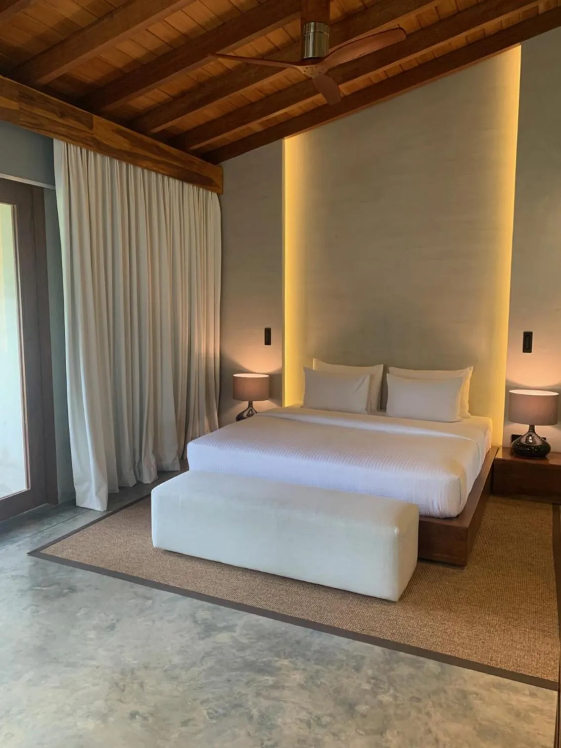 Bed in Villa Thamburu, Bentota