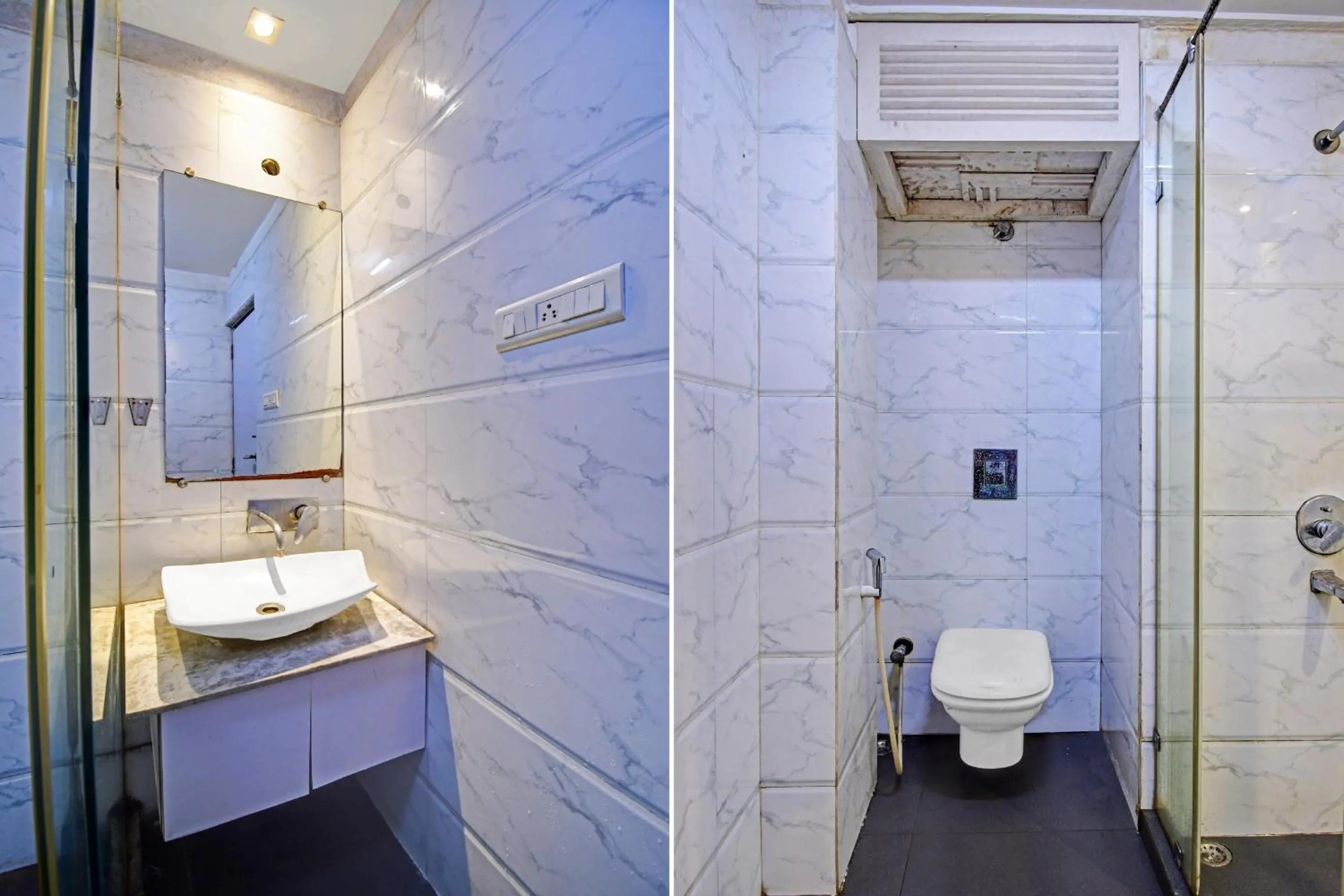 Bathroom in Super Collection O Avenue Regency Near Kalighat Kali Temple