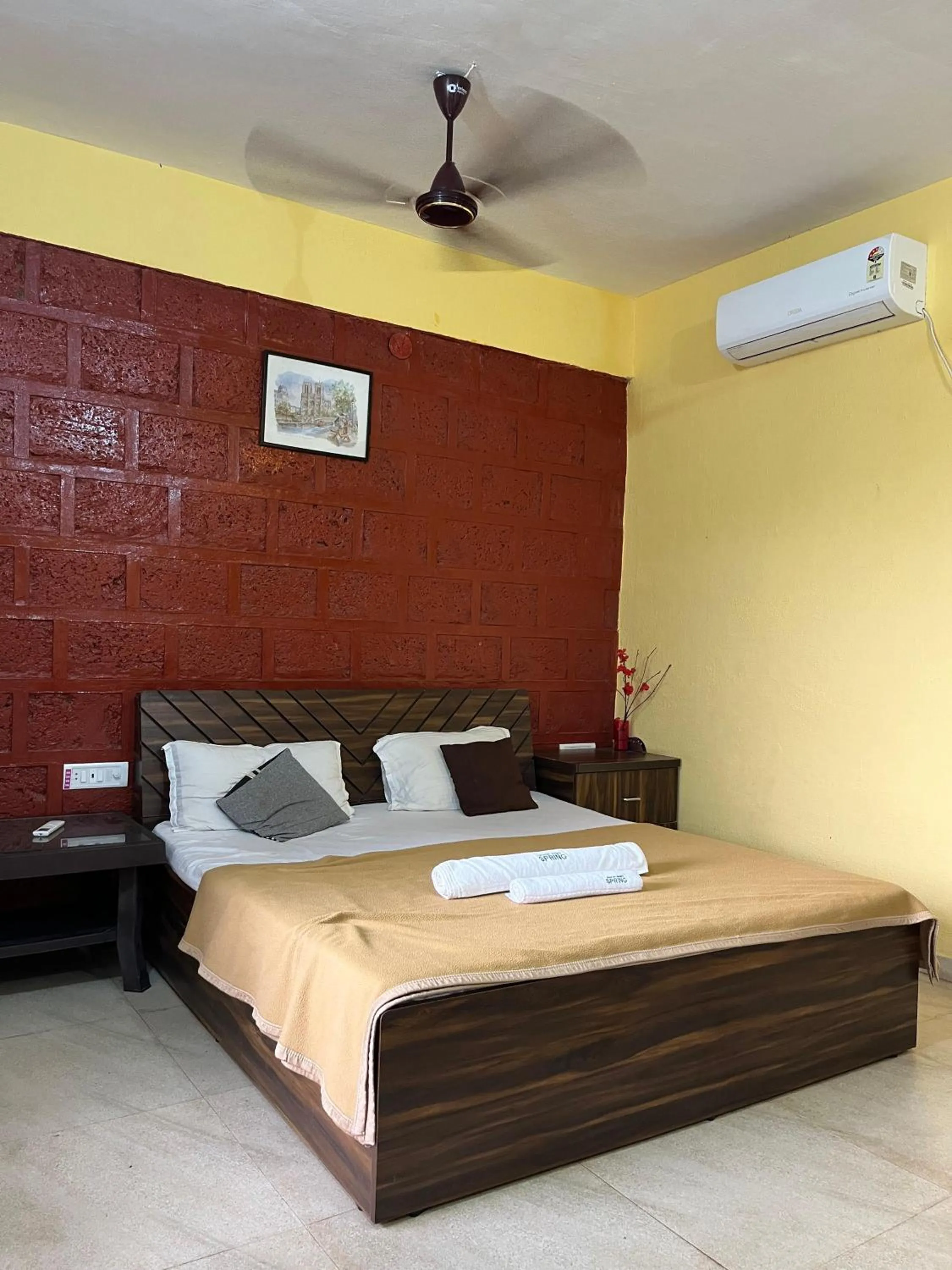 Bed in Spring Nature Stay