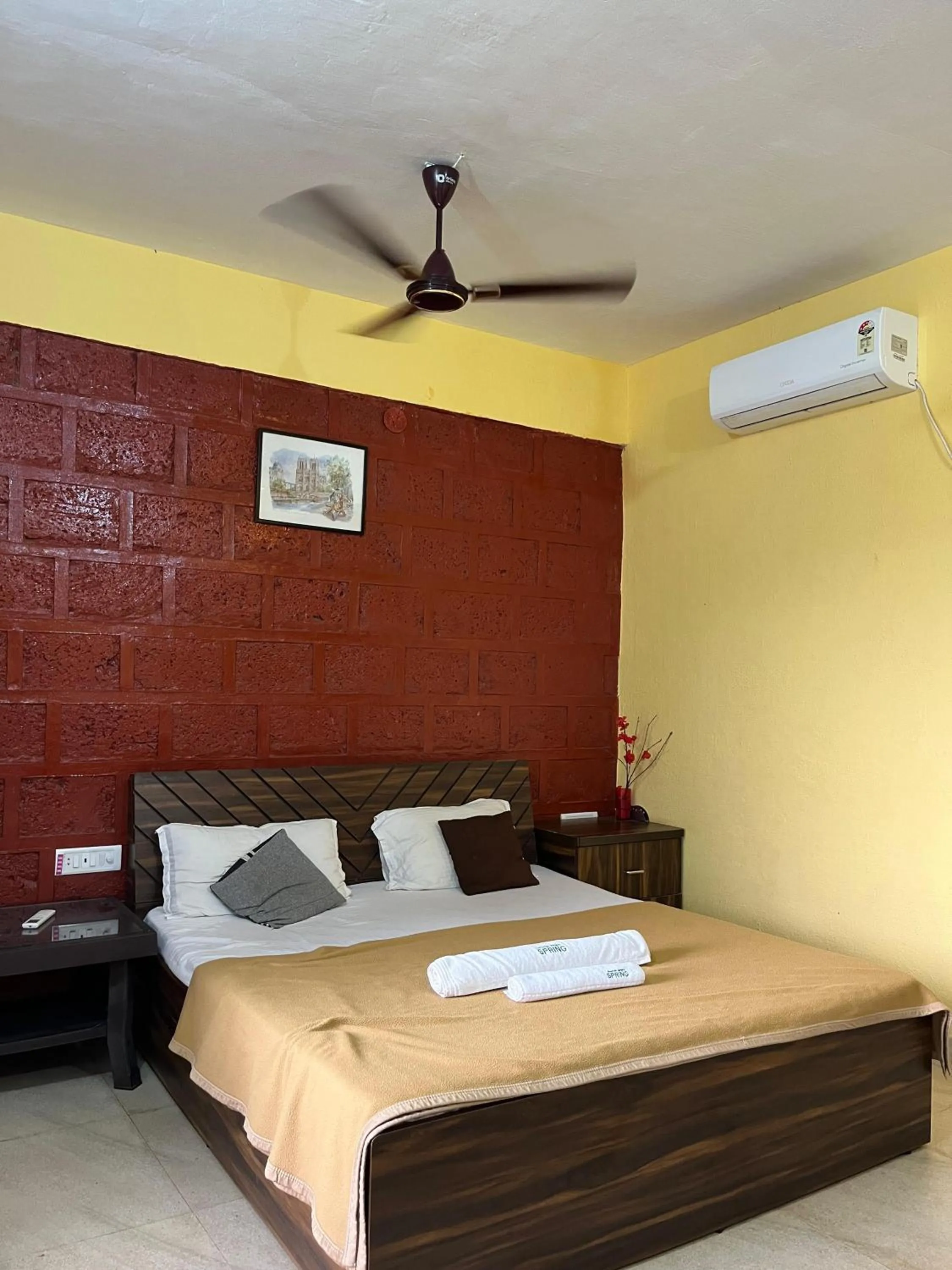 Bed in Spring Nature Stay