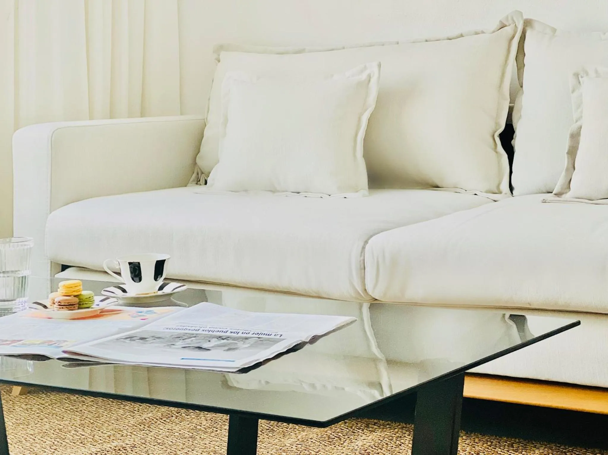 Living room in CIH Apartments