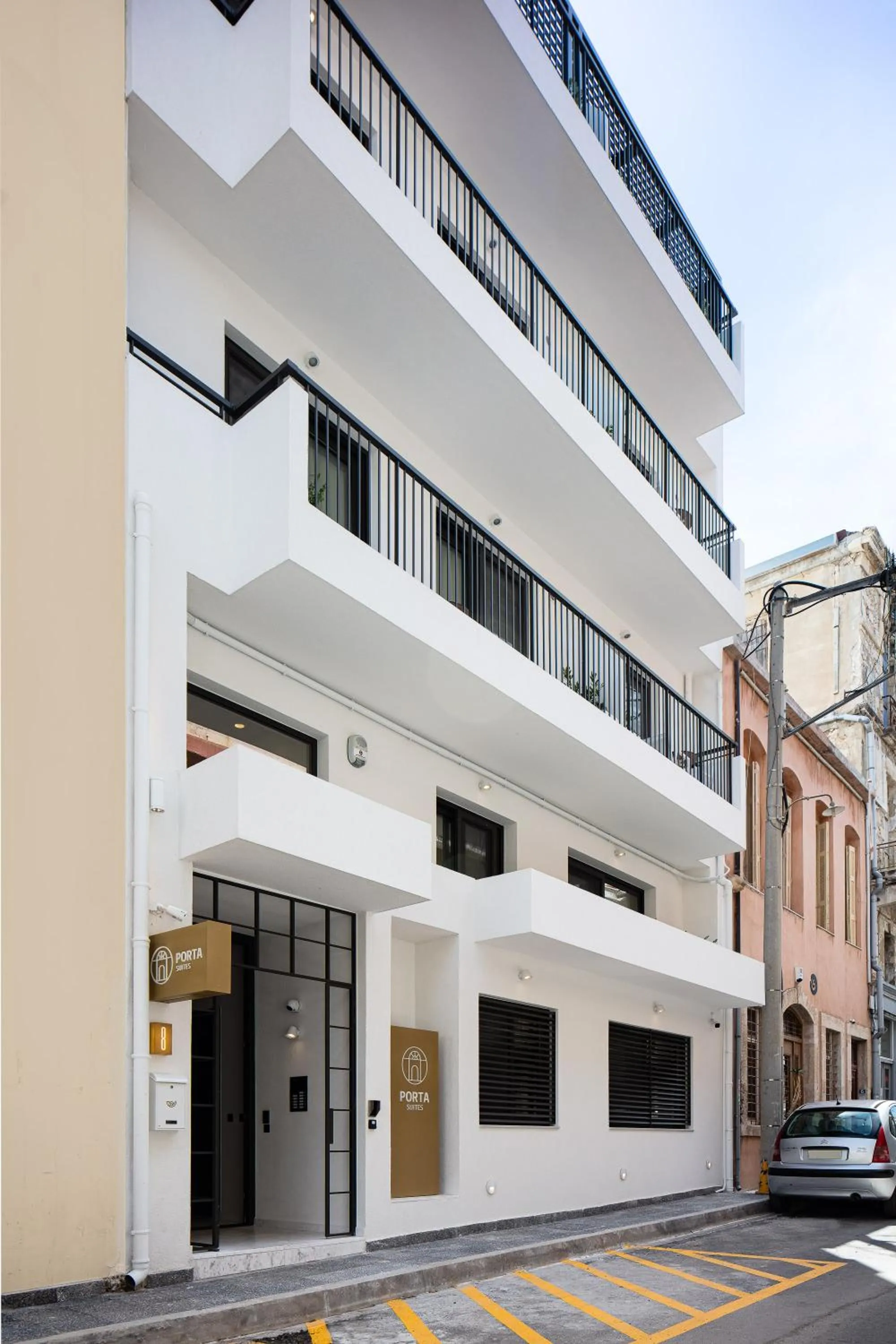 Property building in Porta Suites