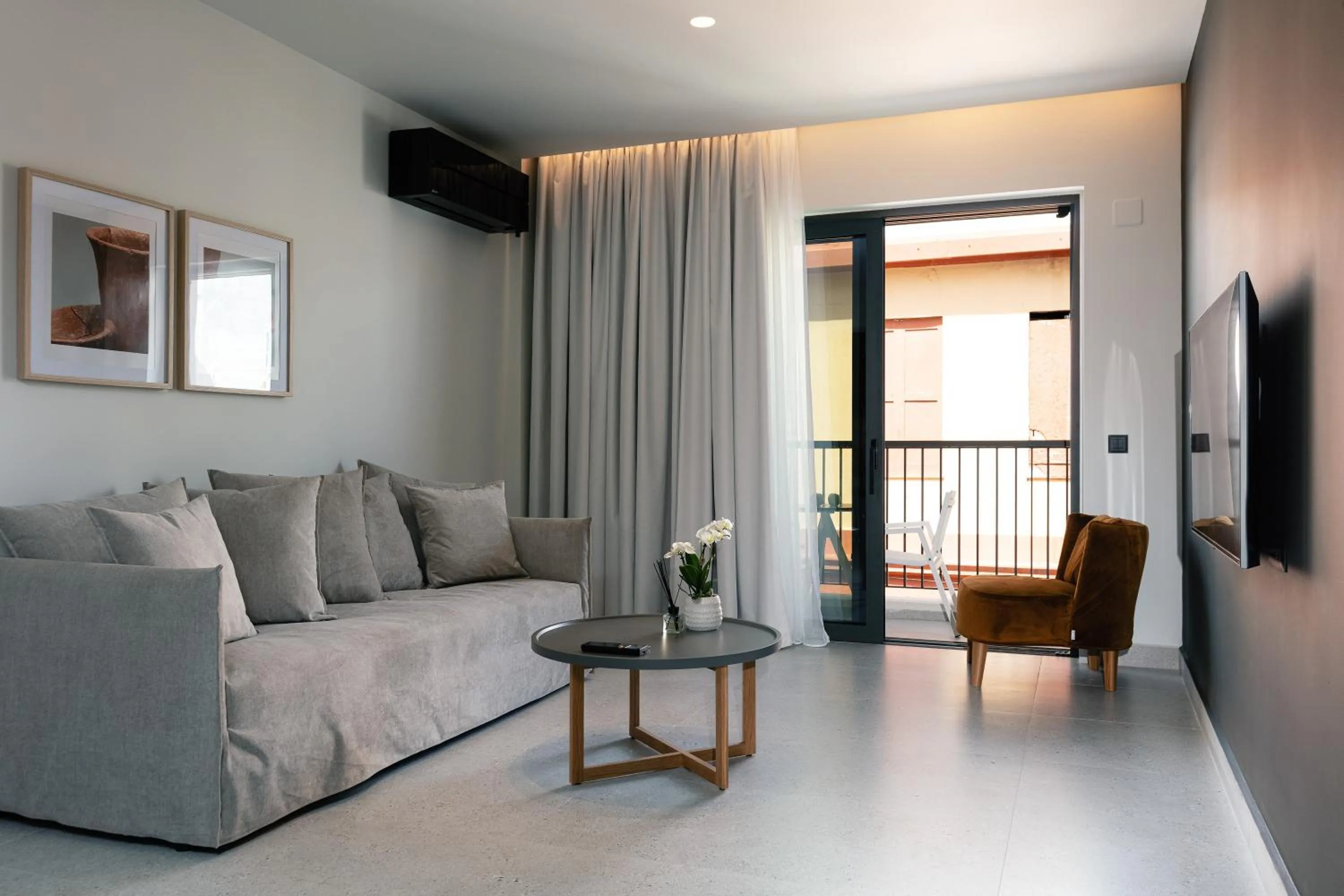 Living room in Porta Suites