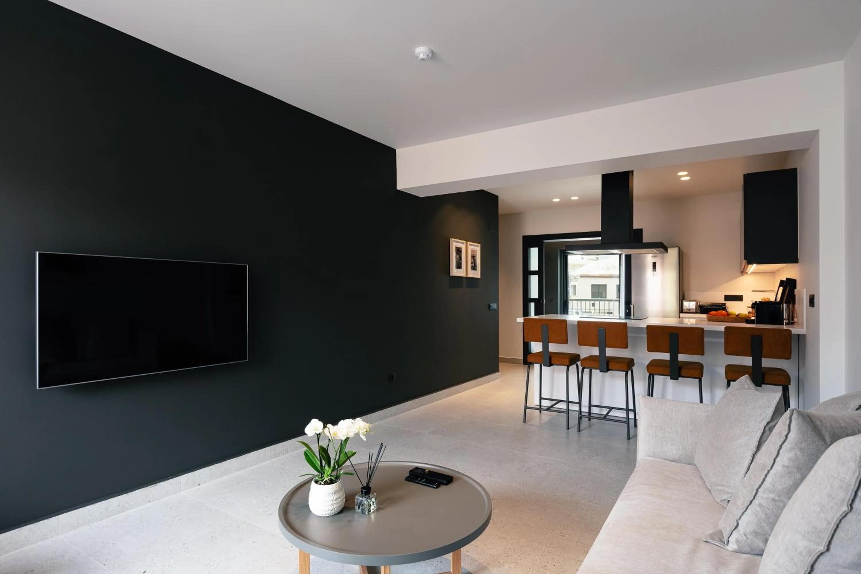 Living room in Porta Suites