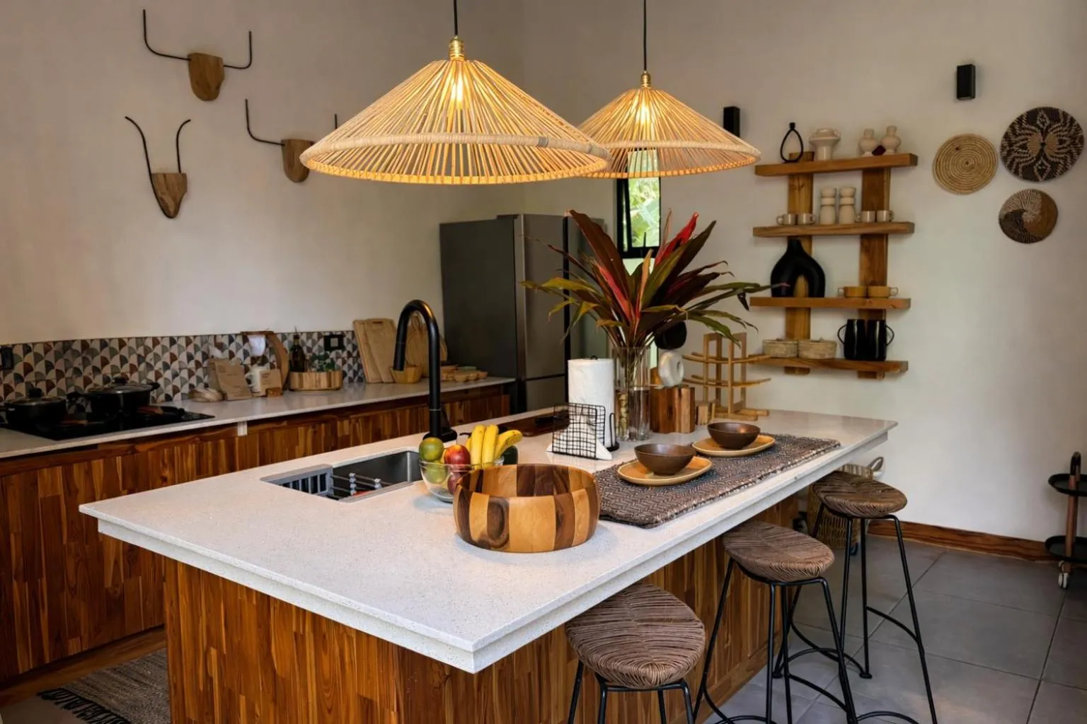 kitchen in Exōtico Beach Hotel