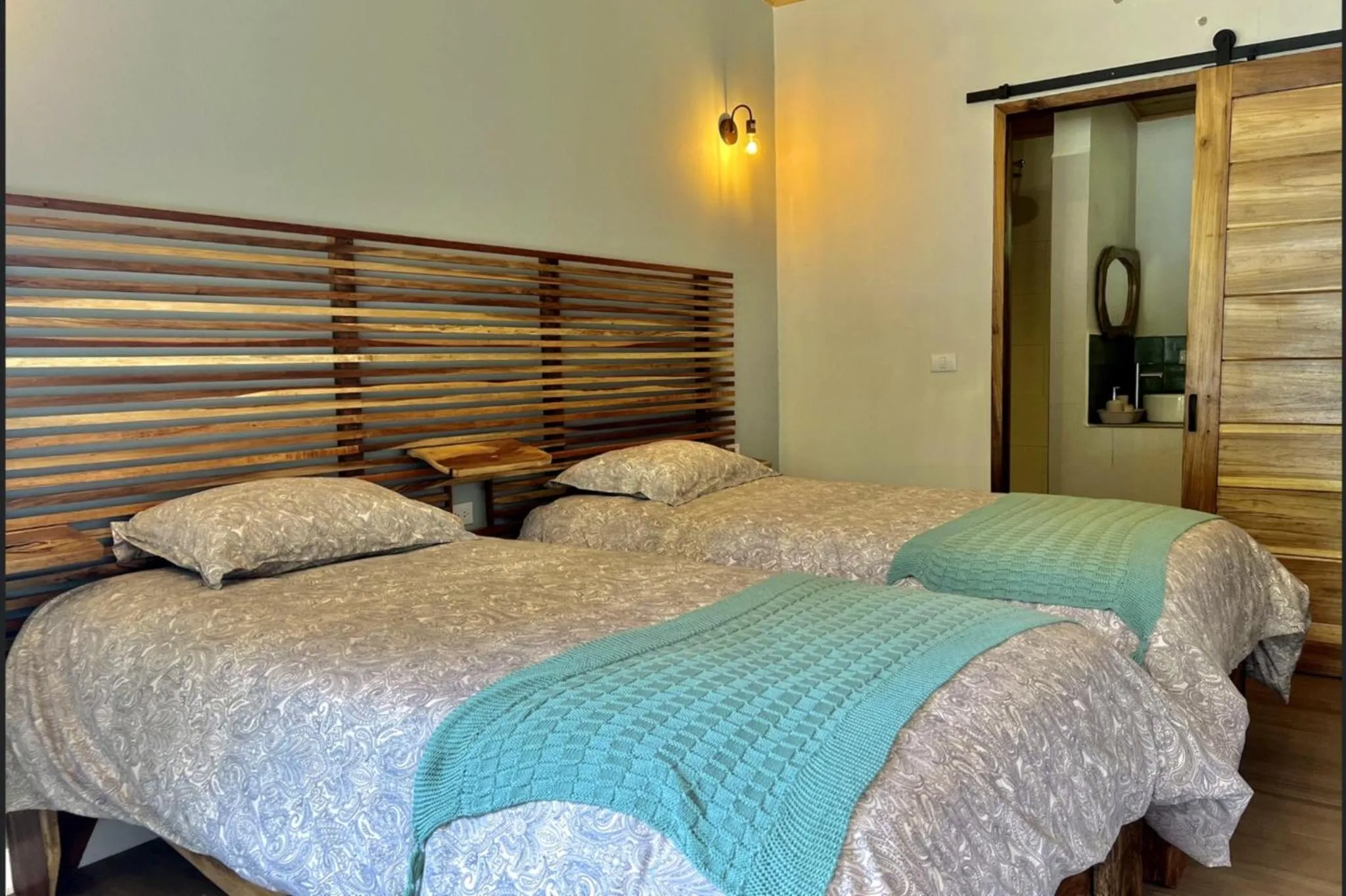 Bed in Exôtico Beach Hotel