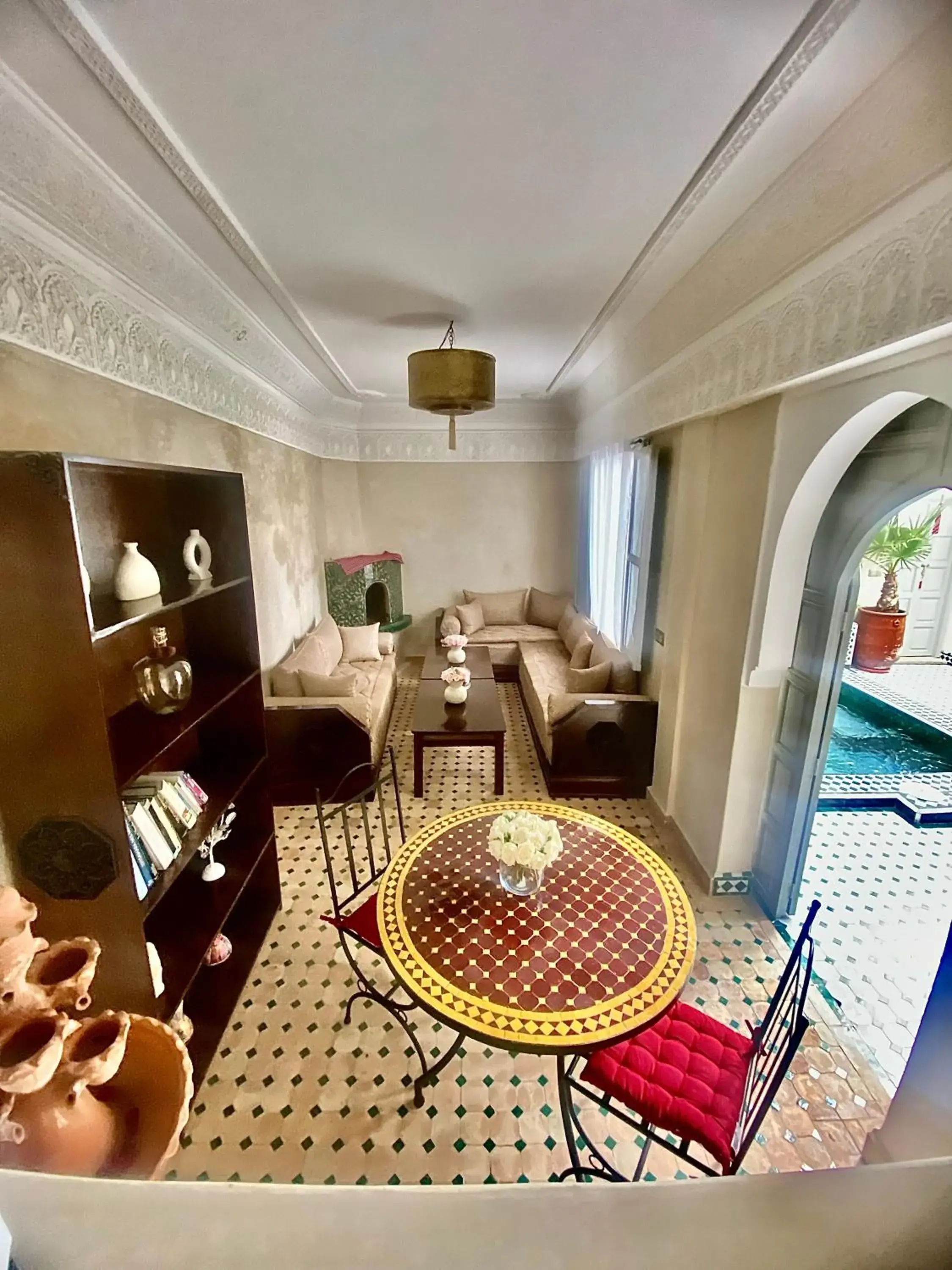 Living room, Bed in Riad privatisé Magnolia Living room, Bed in Riad privatisé Magnolia