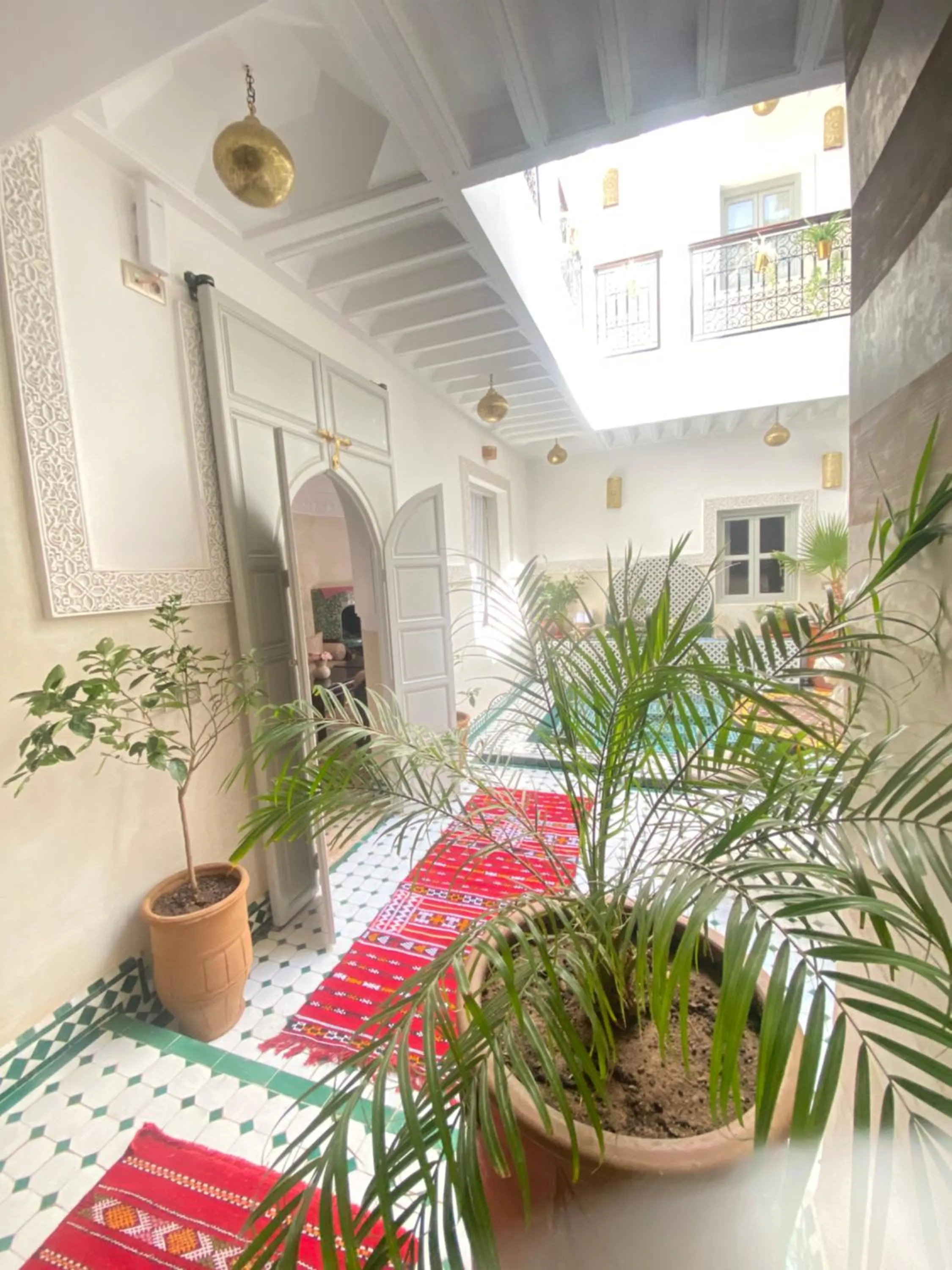 Garden view in Riad privatisé Magnolia