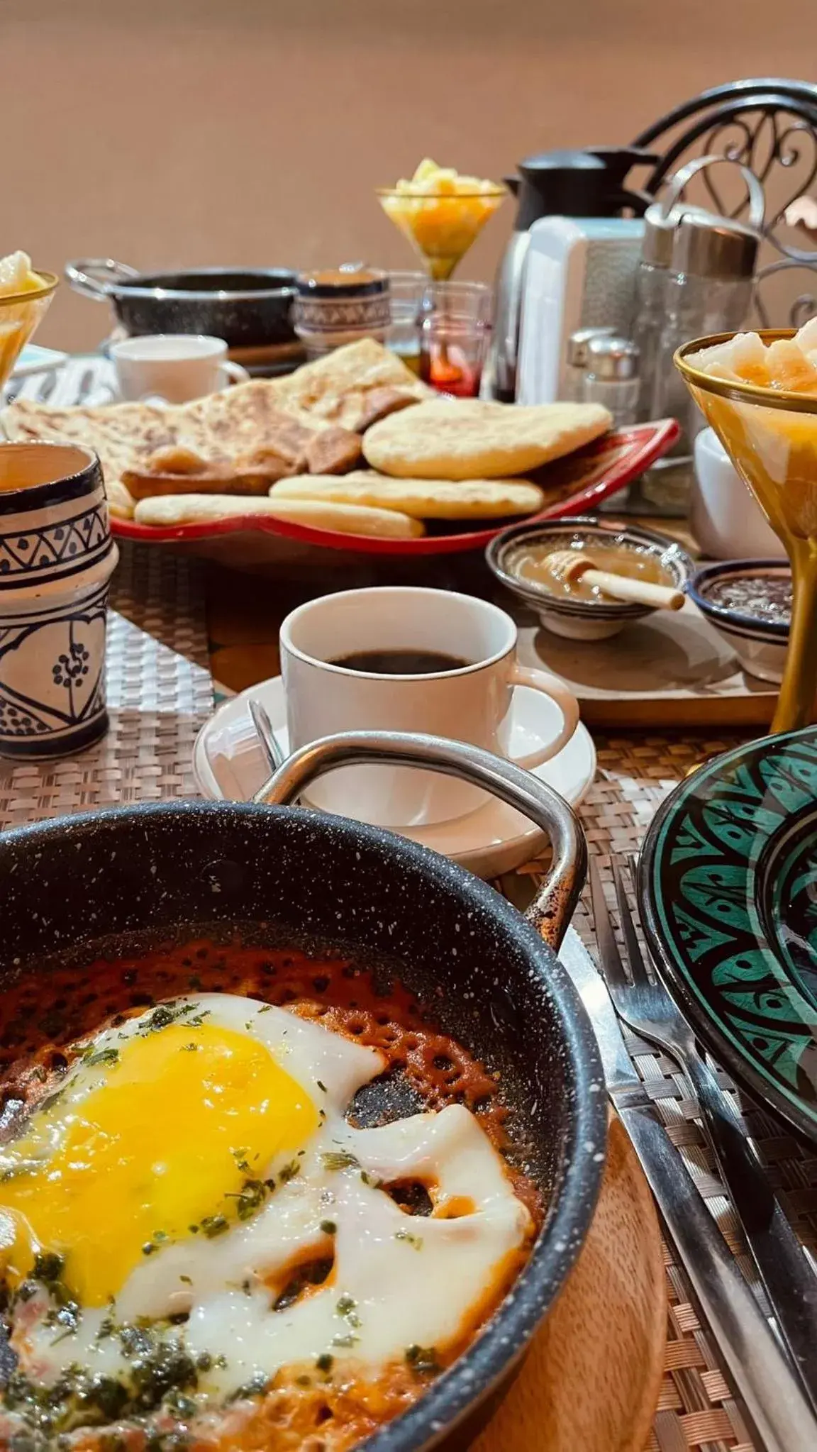 Breakfast in Riad privatisé Magnolia Breakfast in Riad privatisé Magnolia