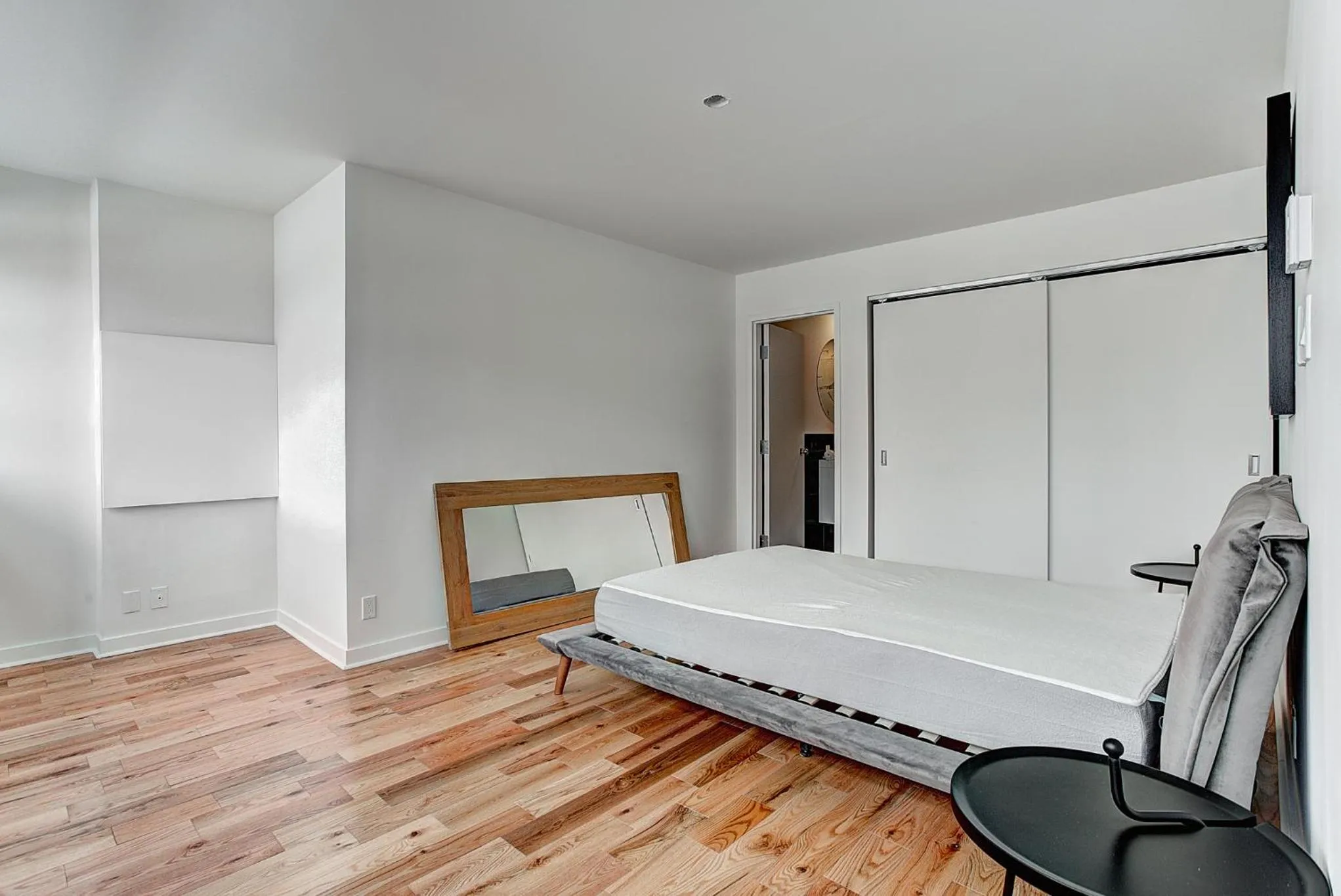 Bed in Modern Suites in NDG