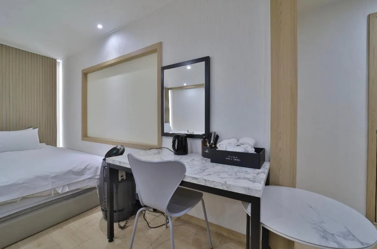 Bed in Hotel Torang Jeonju