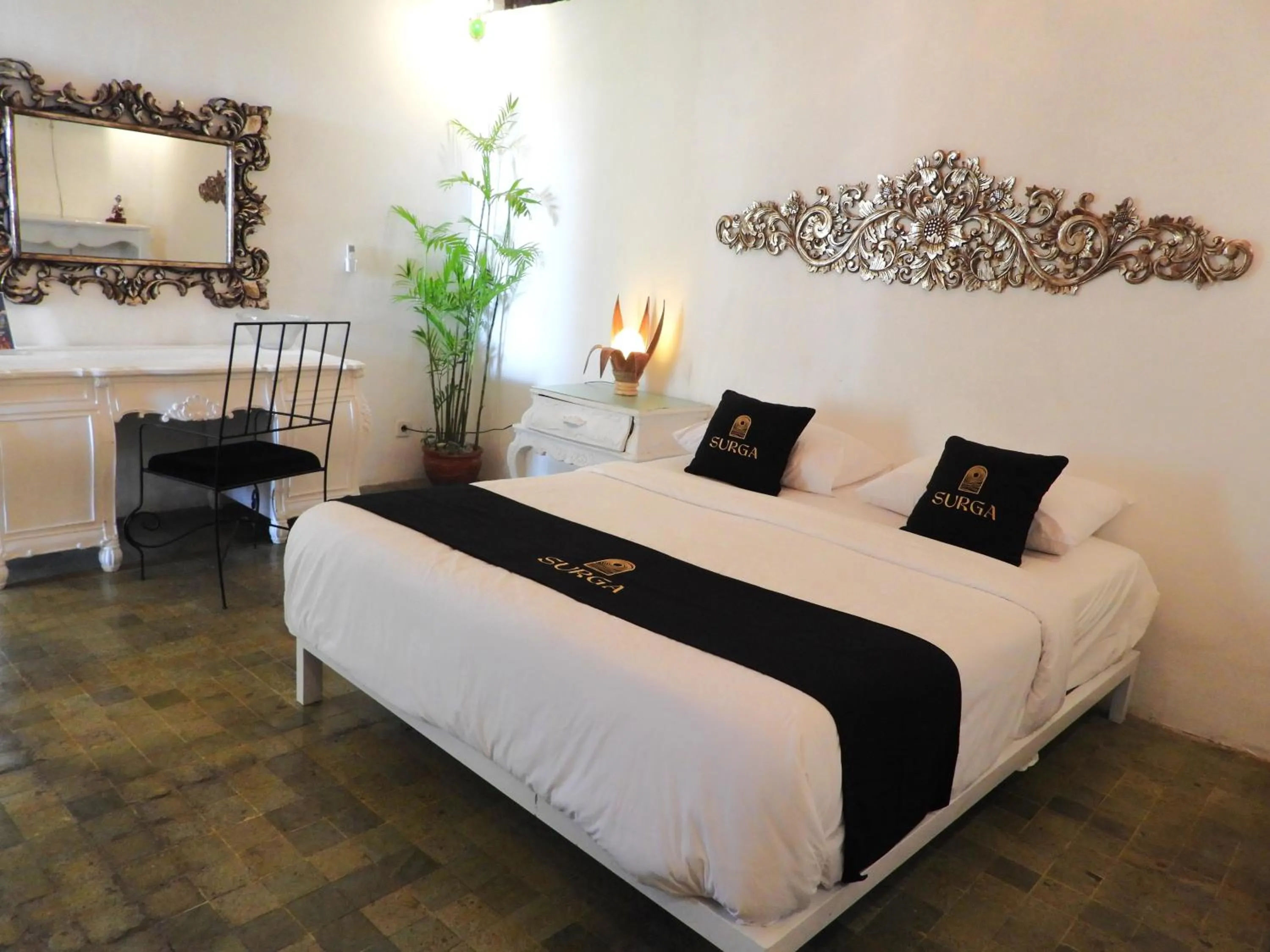 Bed in Surga Homestay