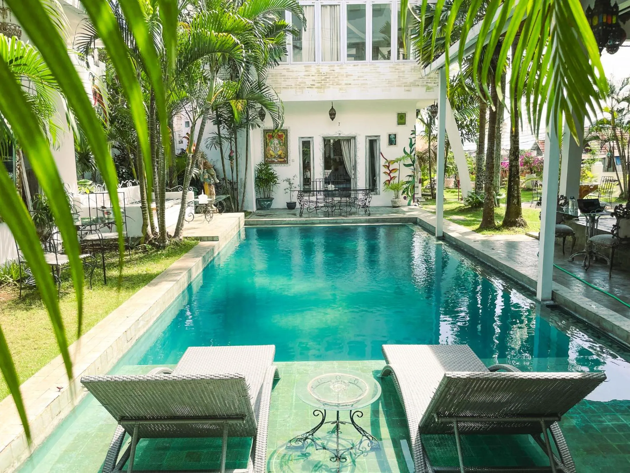 Swimming pool in Surga Homestay