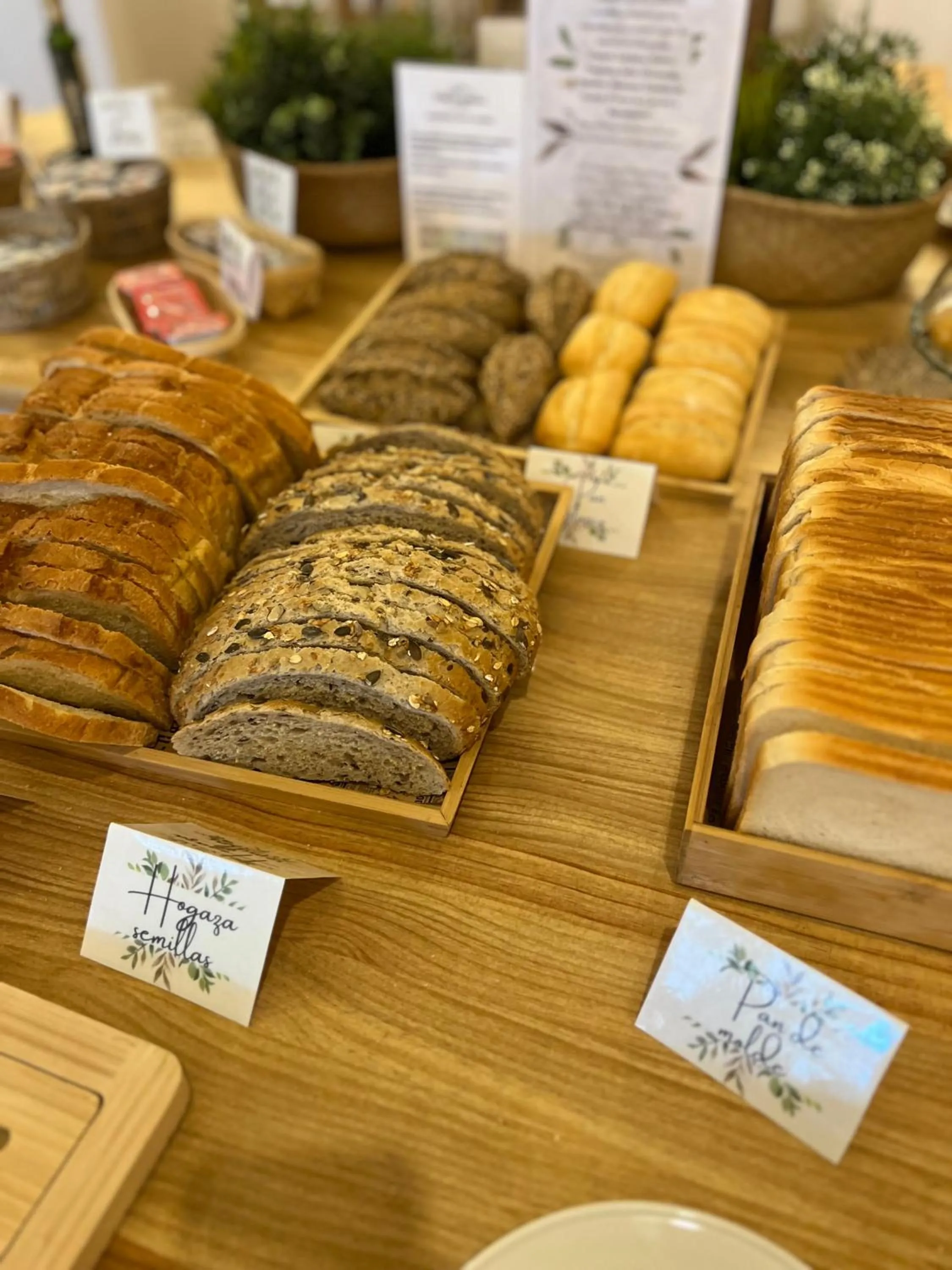 Continental breakfast in Hotel Villa Frigiliana