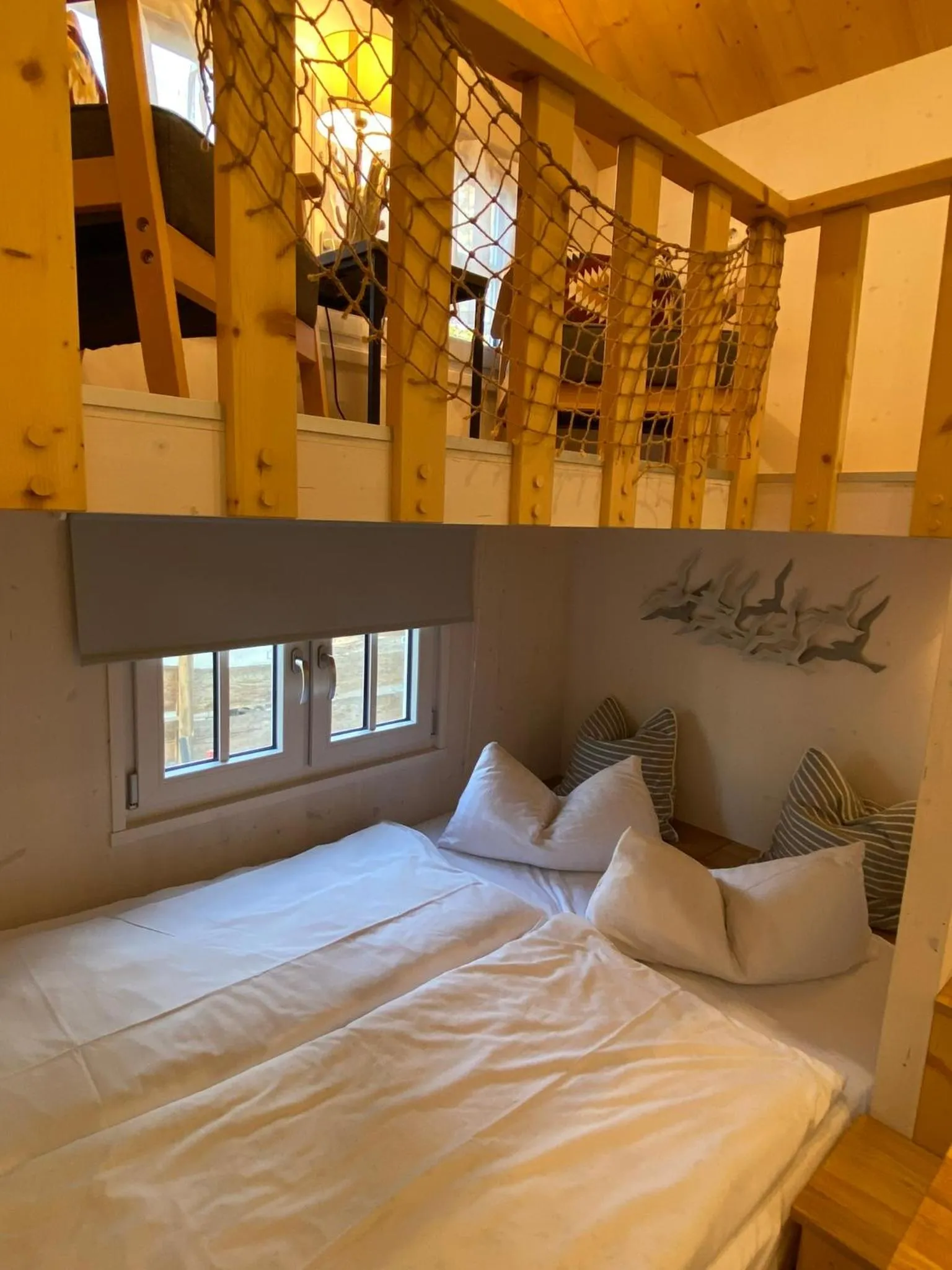 Bed in Tiny House Lippe im PIER9 Tiny House Hotel