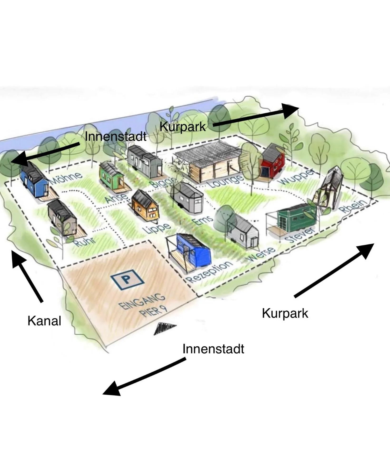 Off site in Tiny House Bigge im PIER9 Tiny House Hotel