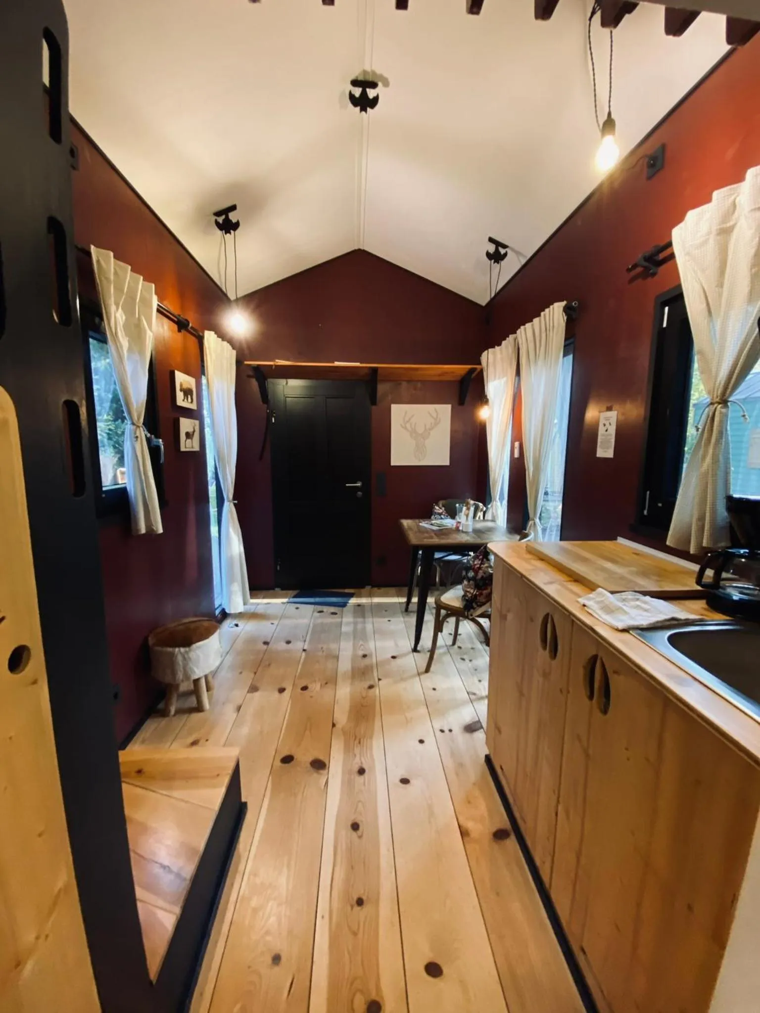 Kitchen or kitchenette in Tiny House Bigge im PIER9 Tiny House Hotel