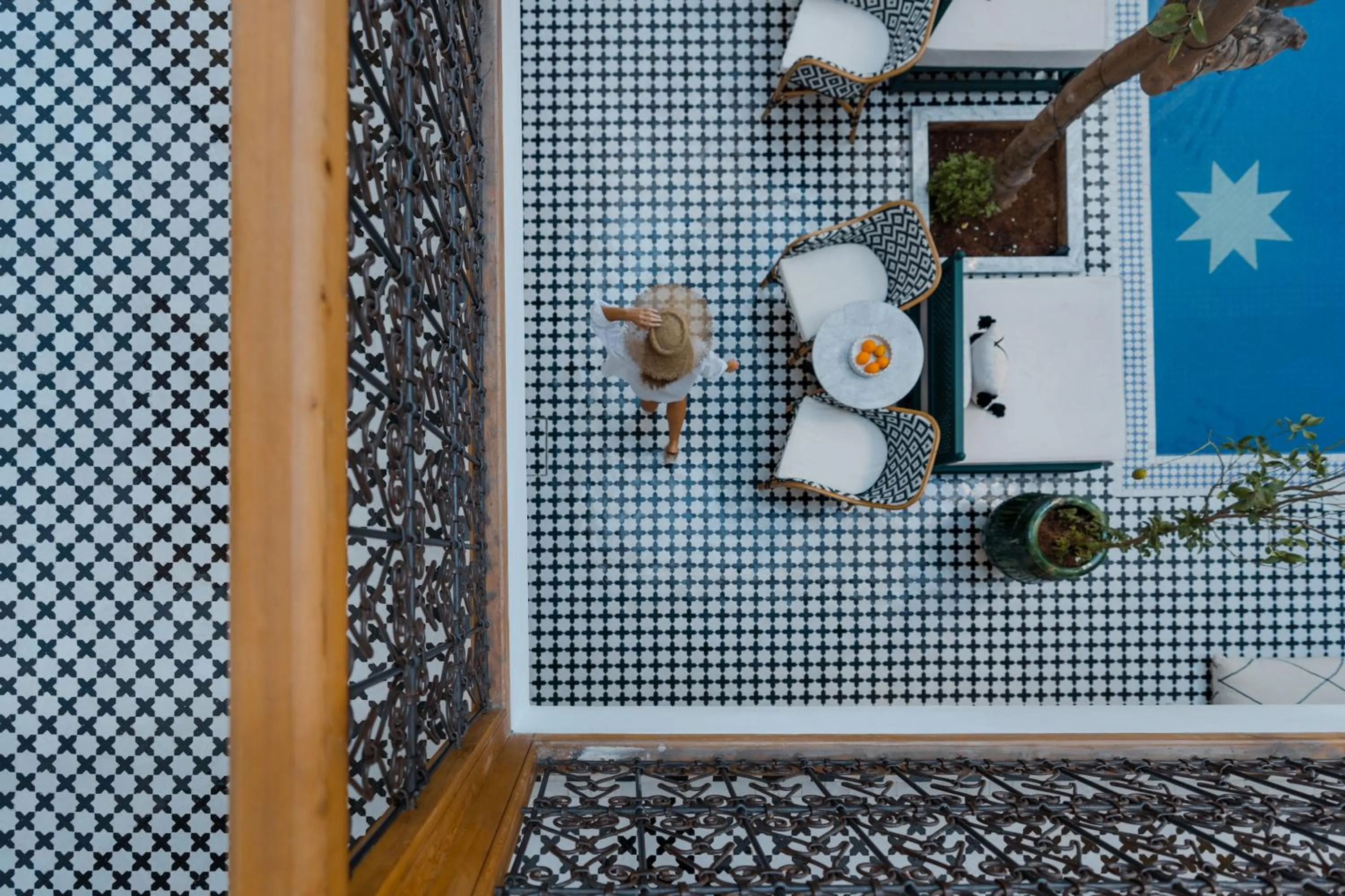 Decorative detail in Riad Botanica