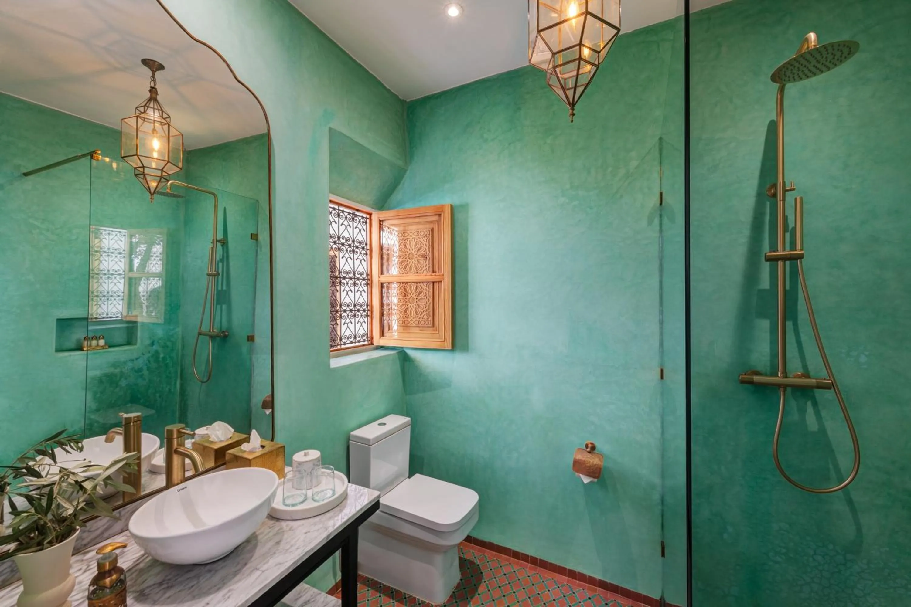 Bathroom in Riad Botanica