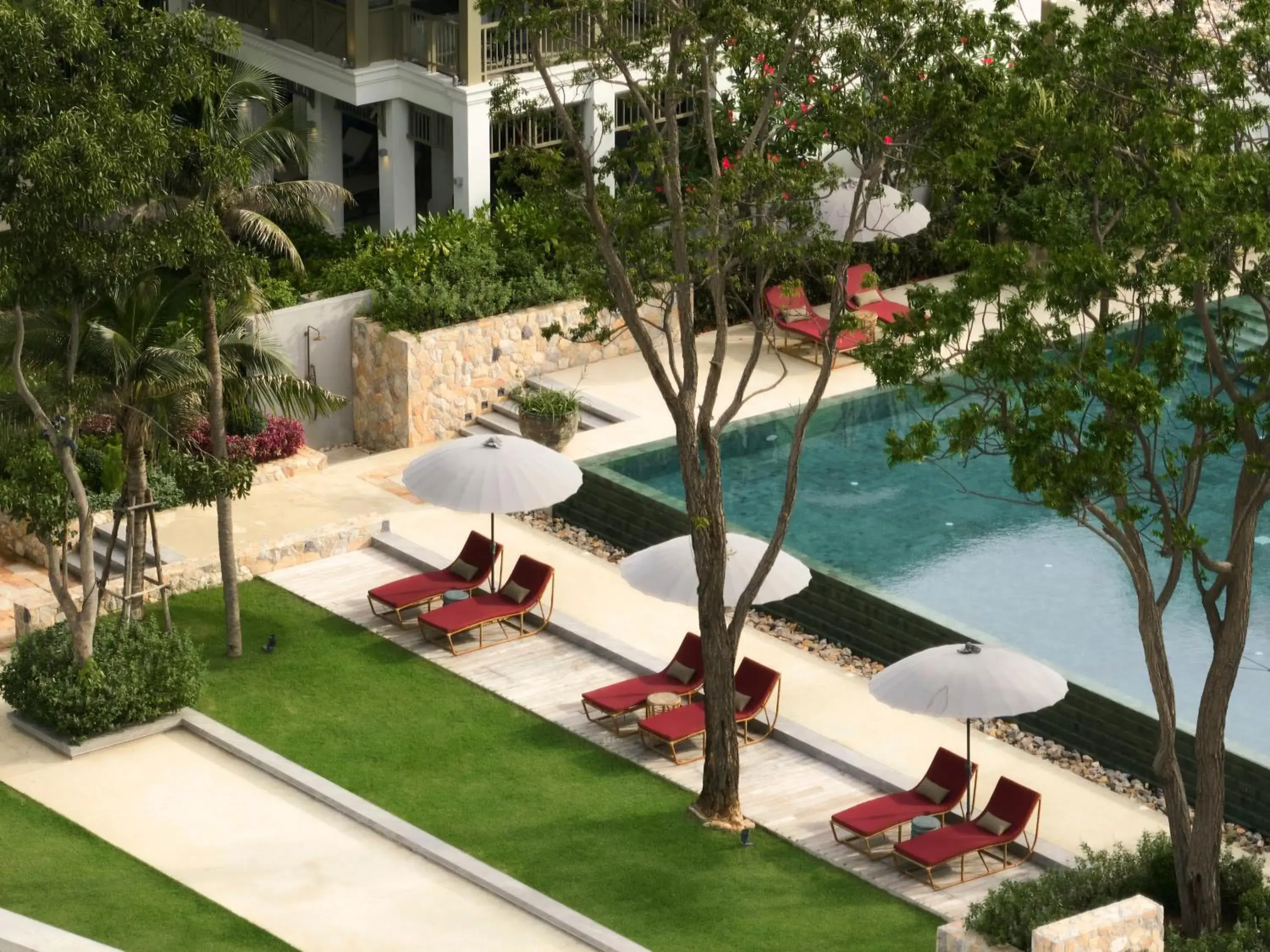 Swimming pool in CHARRAS Bhawan Hotel and Residences Swimming pool in CHARRAS Bhawan Hotel and Residences