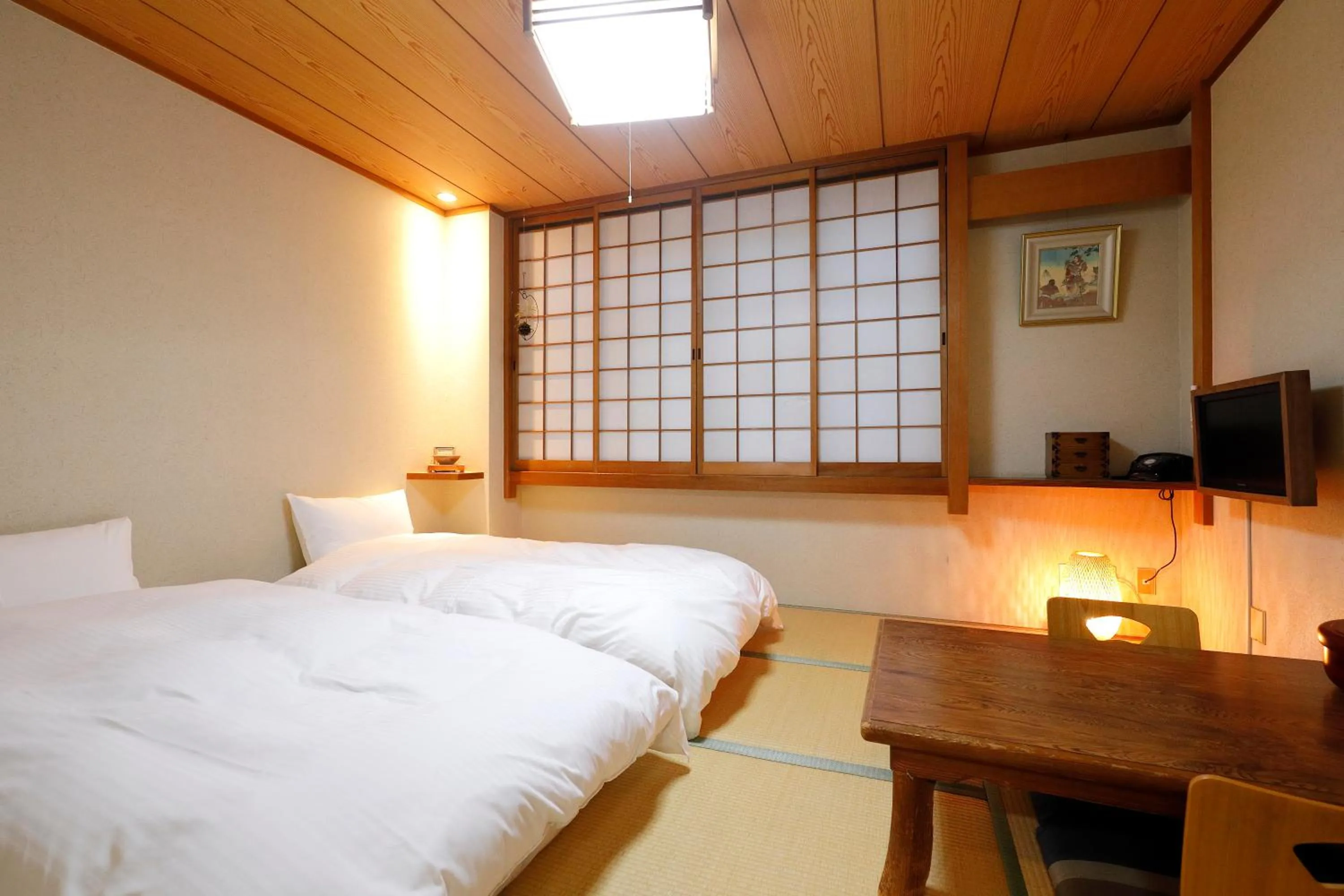 Bedroom, Bed in Nara Ryokan