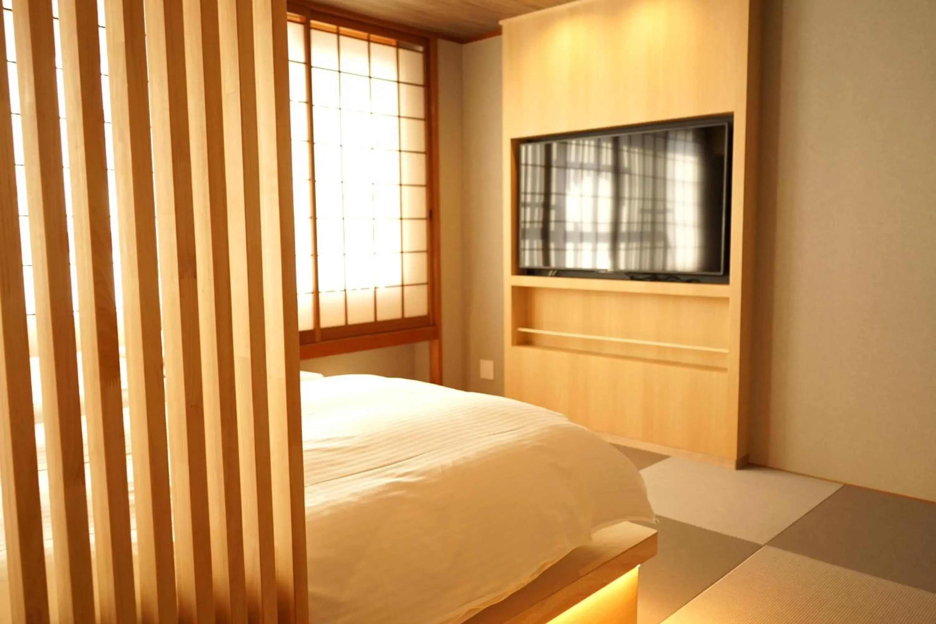 Bedroom, Bed in Nara Ryokan Bedroom, Bed in Nara Ryokan