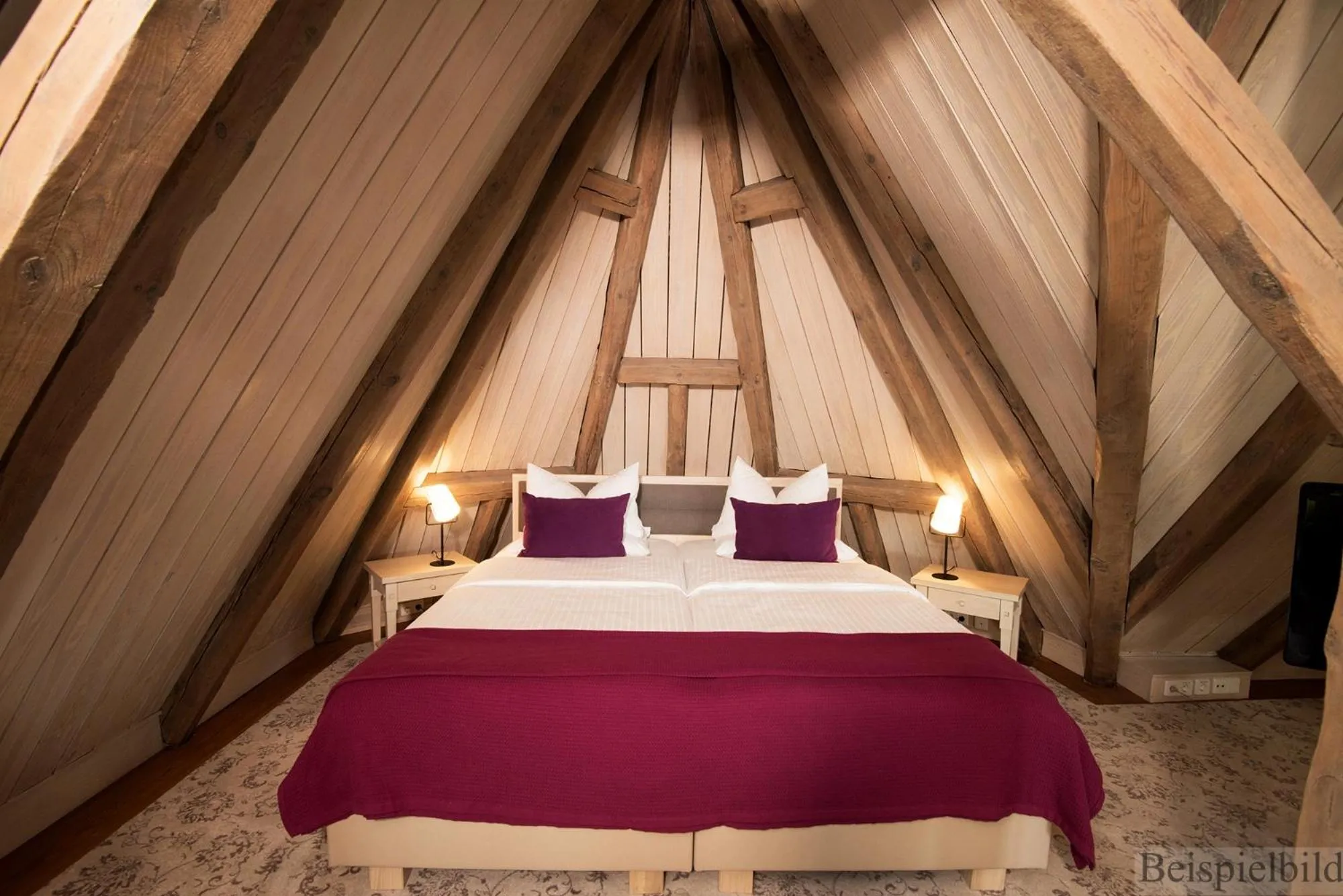 Bed in Traditionshaus by Zollenspieker Fährhaus