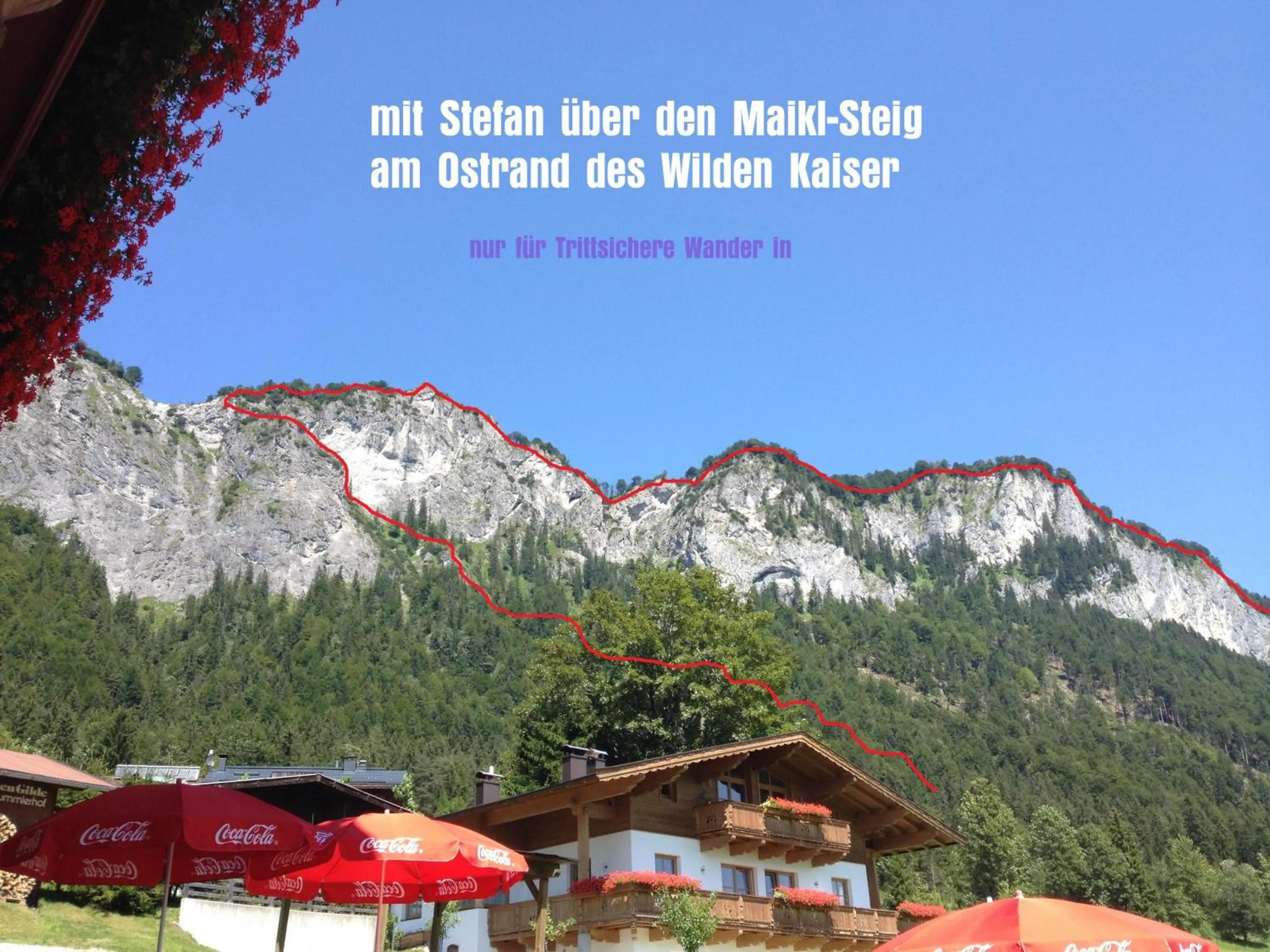 Mountain view in Ferienhaus Willms am Gaisberg