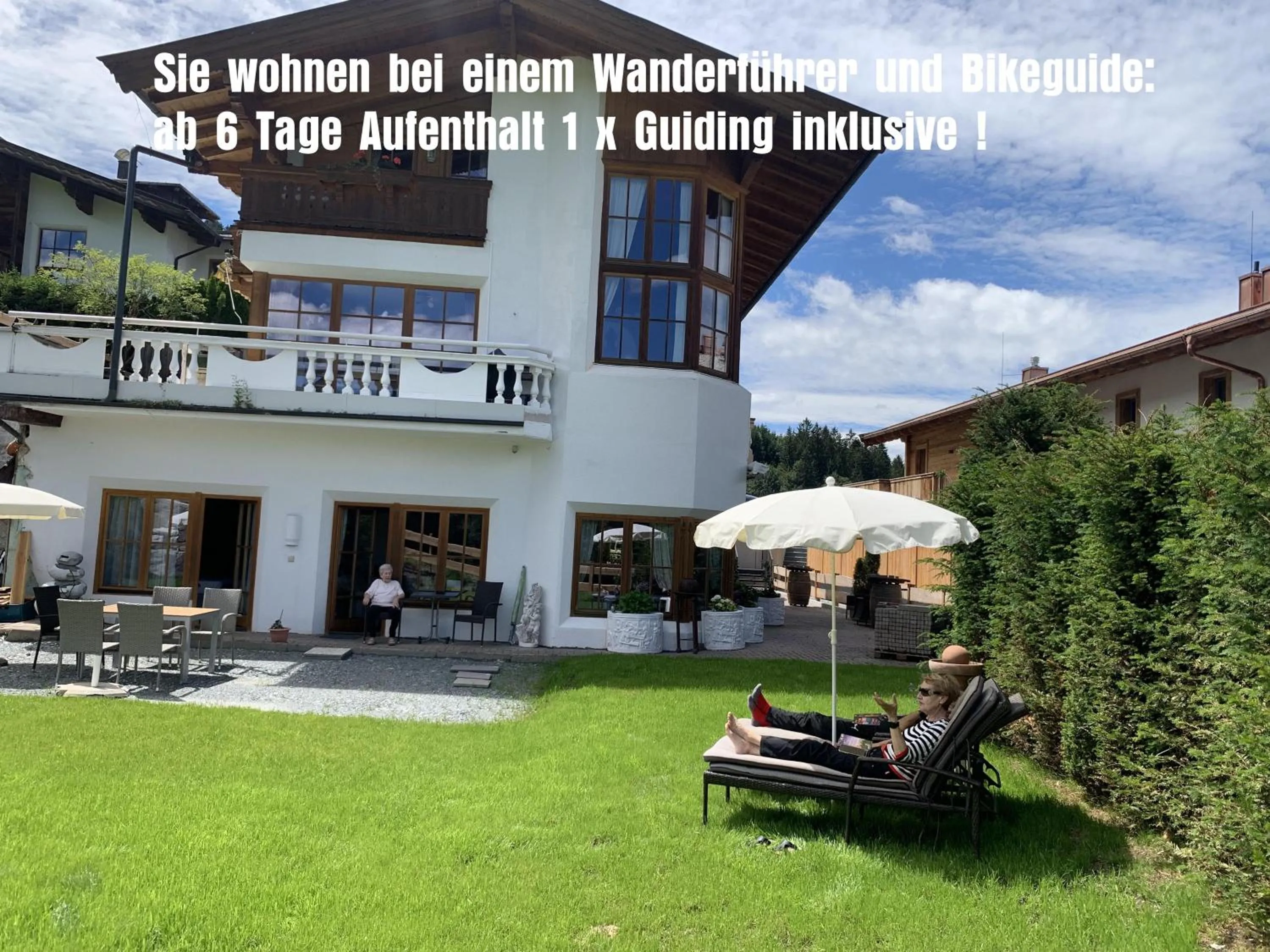 Garden view in Ferienhaus Willms am Gaisberg
