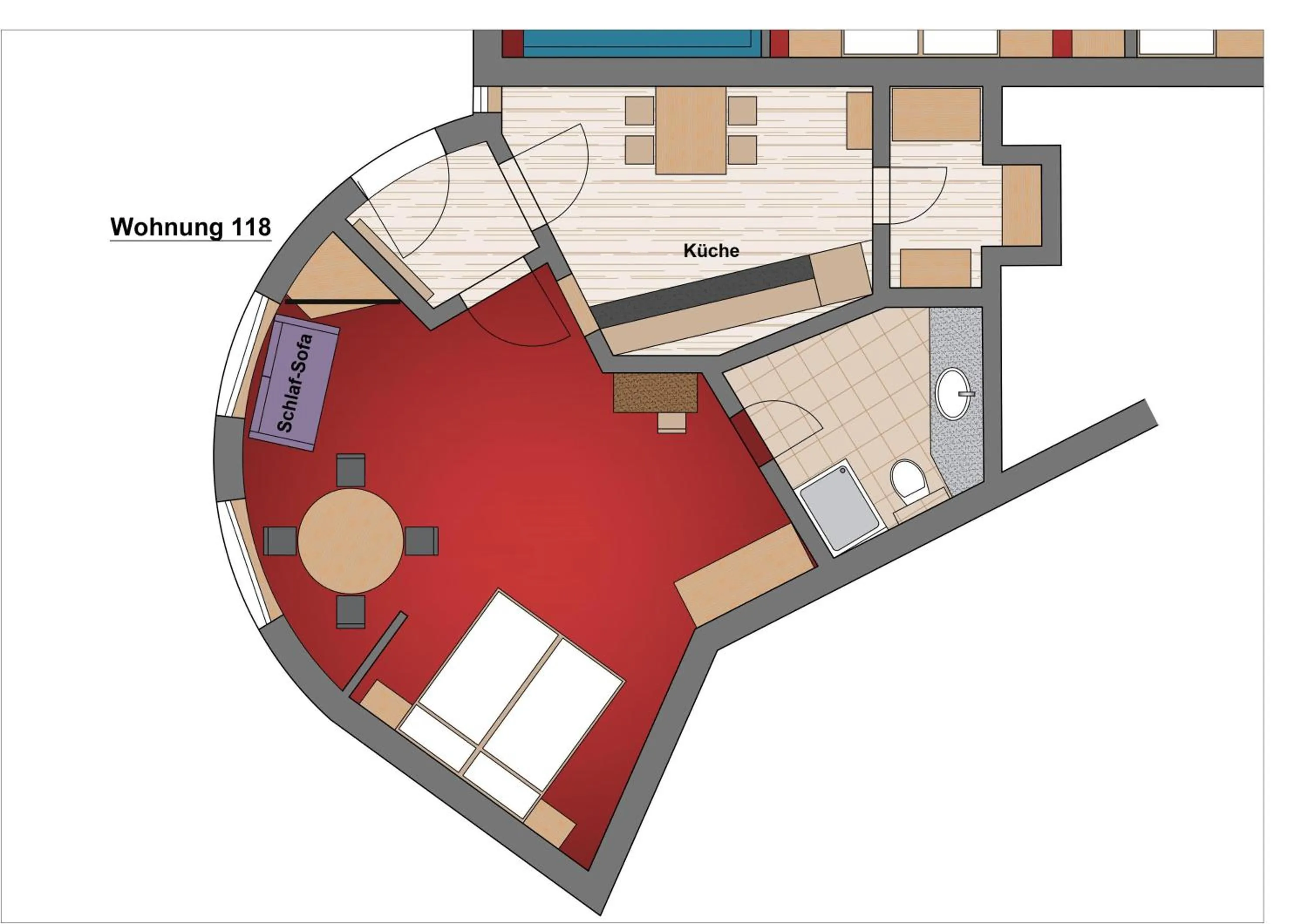 Floor plan in Ferienhaus Willms am Gaisberg