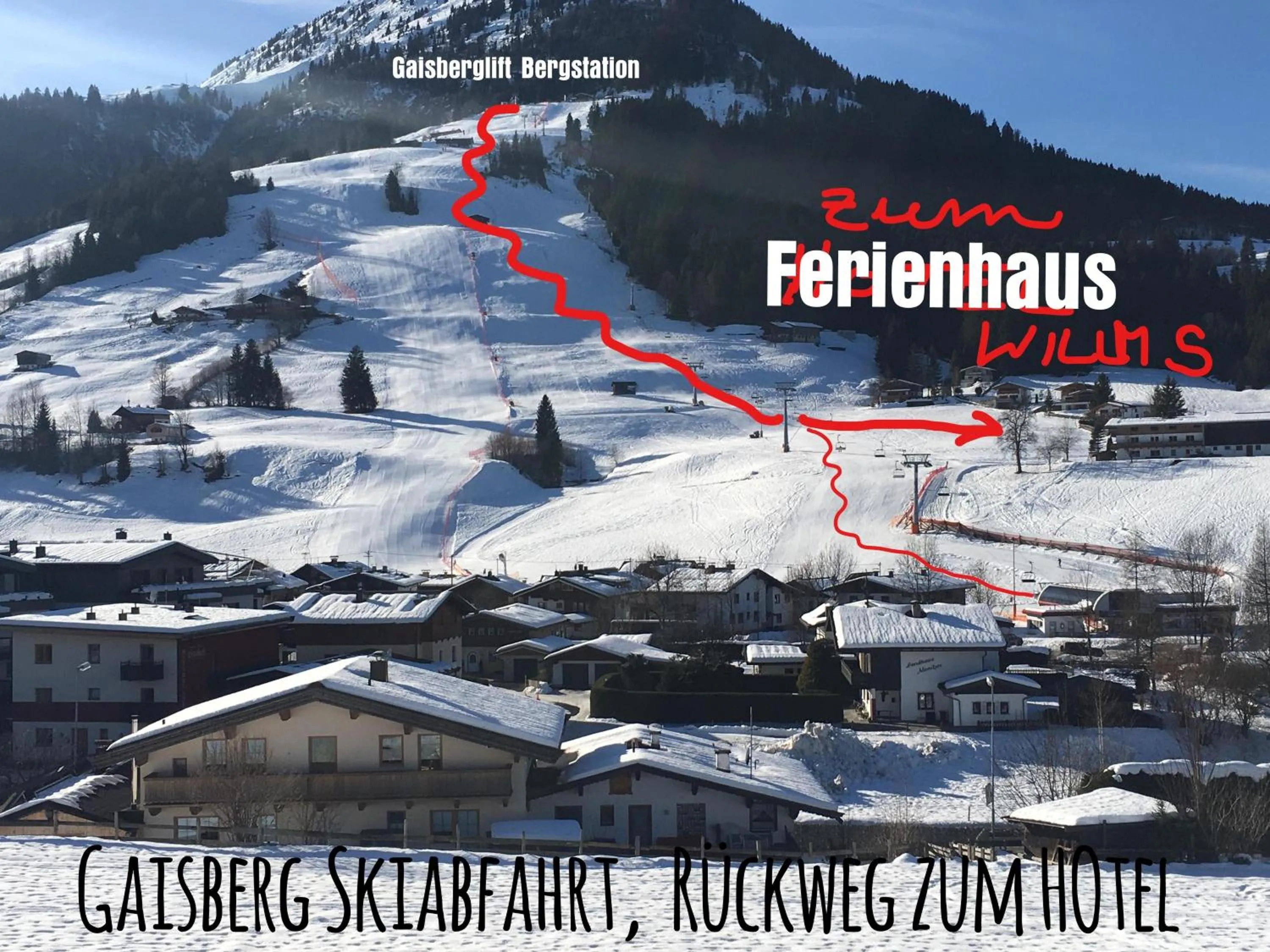 Location in Ferienhaus Willms am Gaisberg