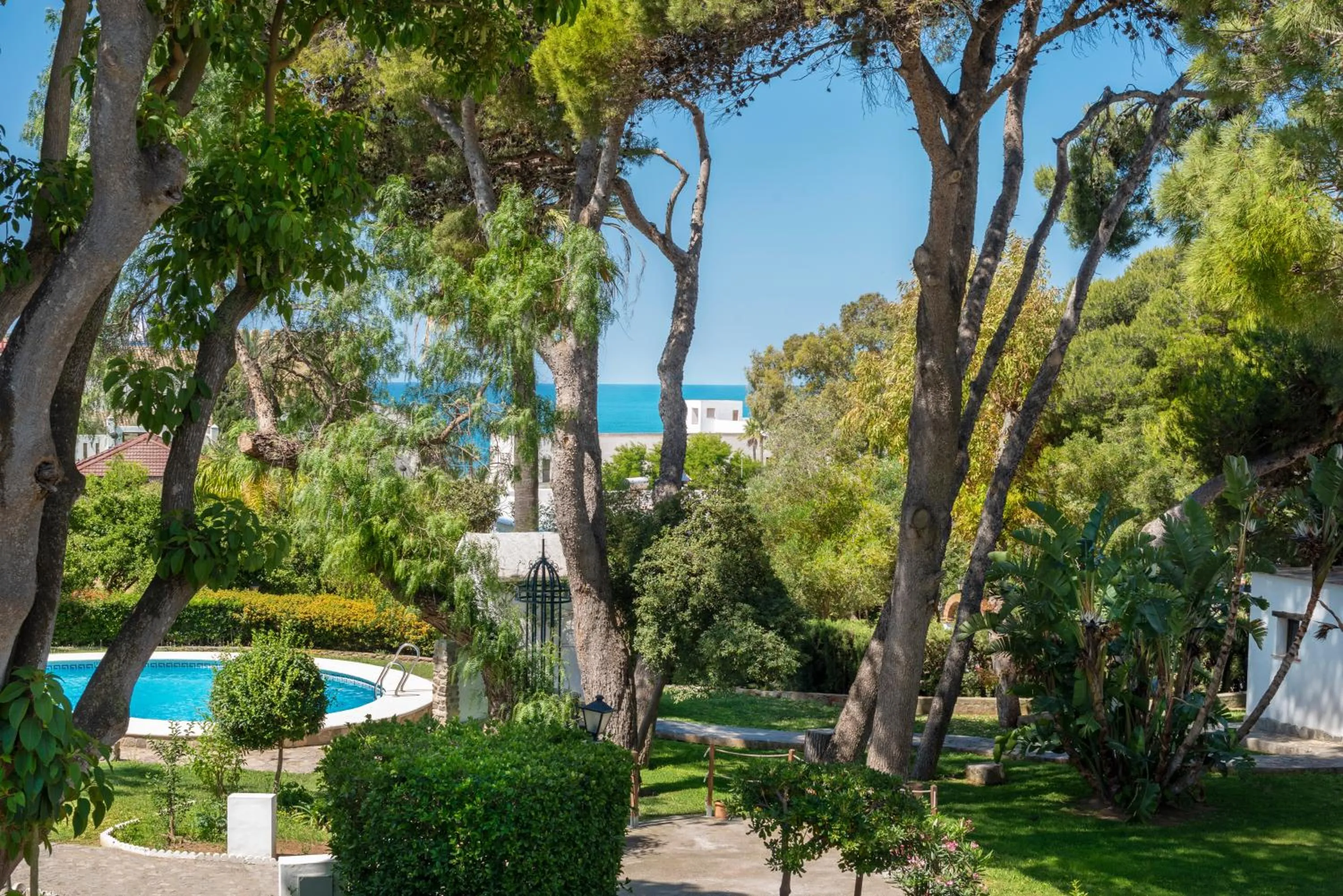 Garden view in Suites Cortijo Fontanilla