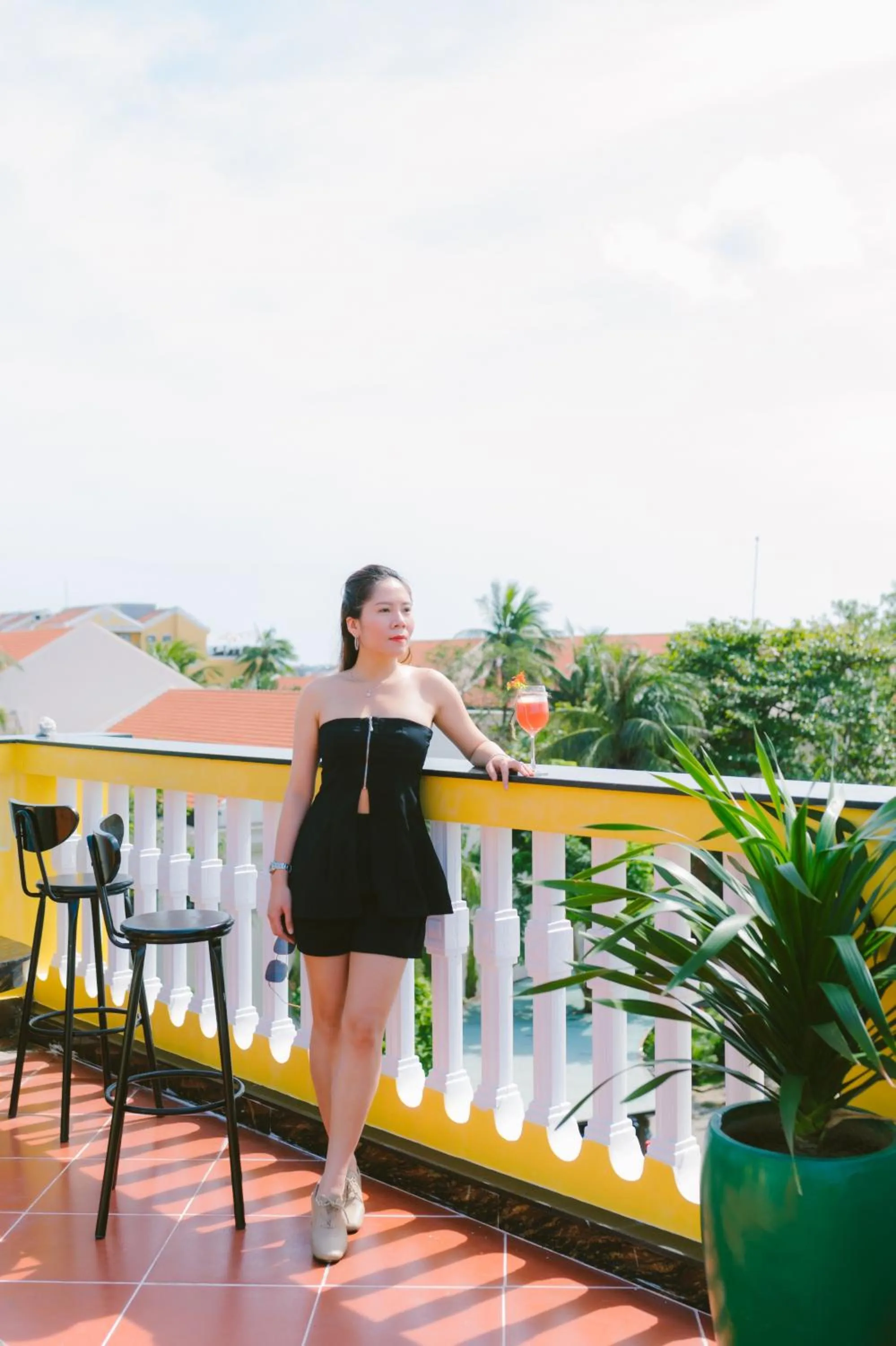 Balcony/Terrace in De'Colore Villa Hoi An