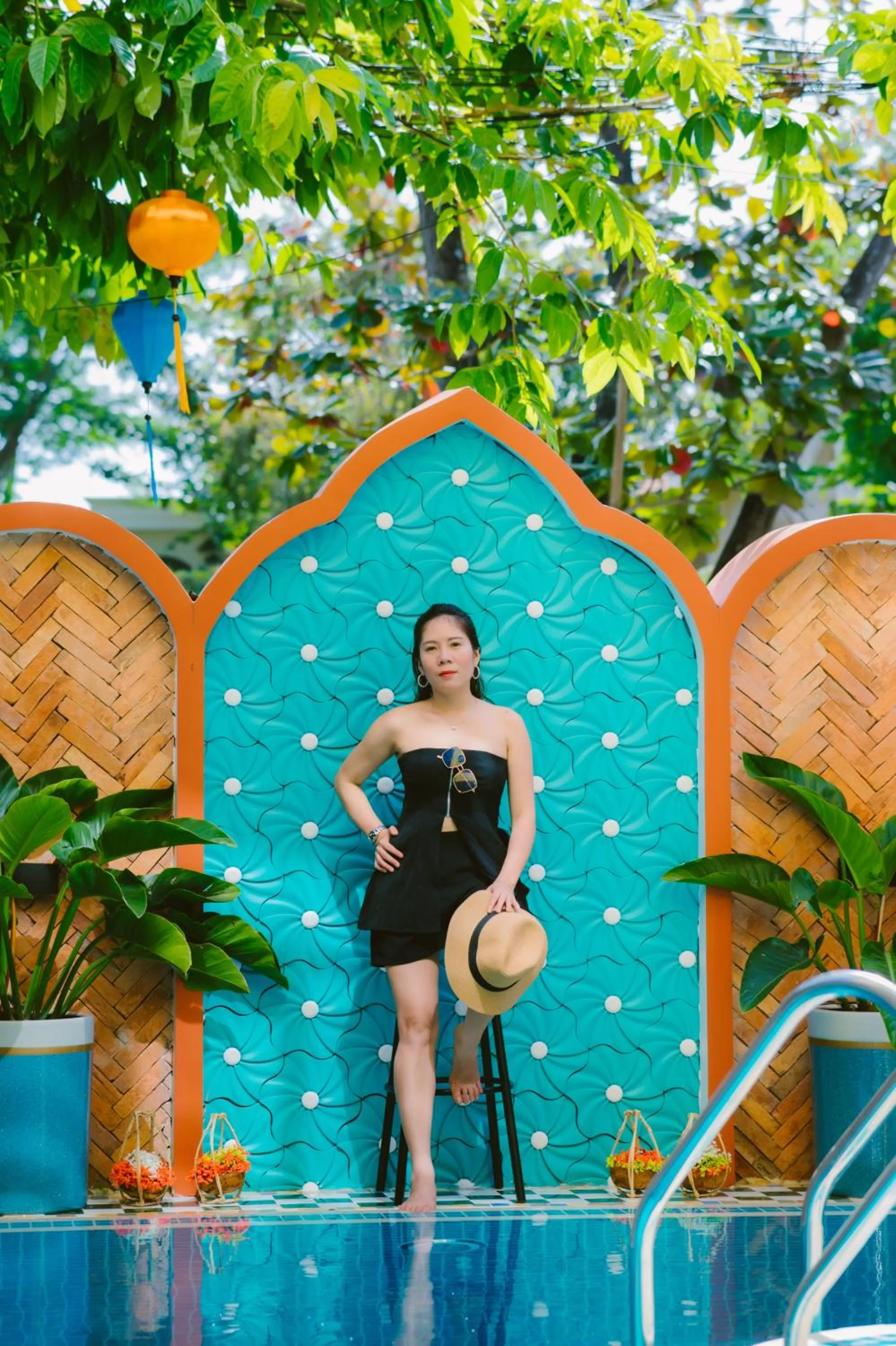 Swimming pool in De'Colore Villa Hoi An