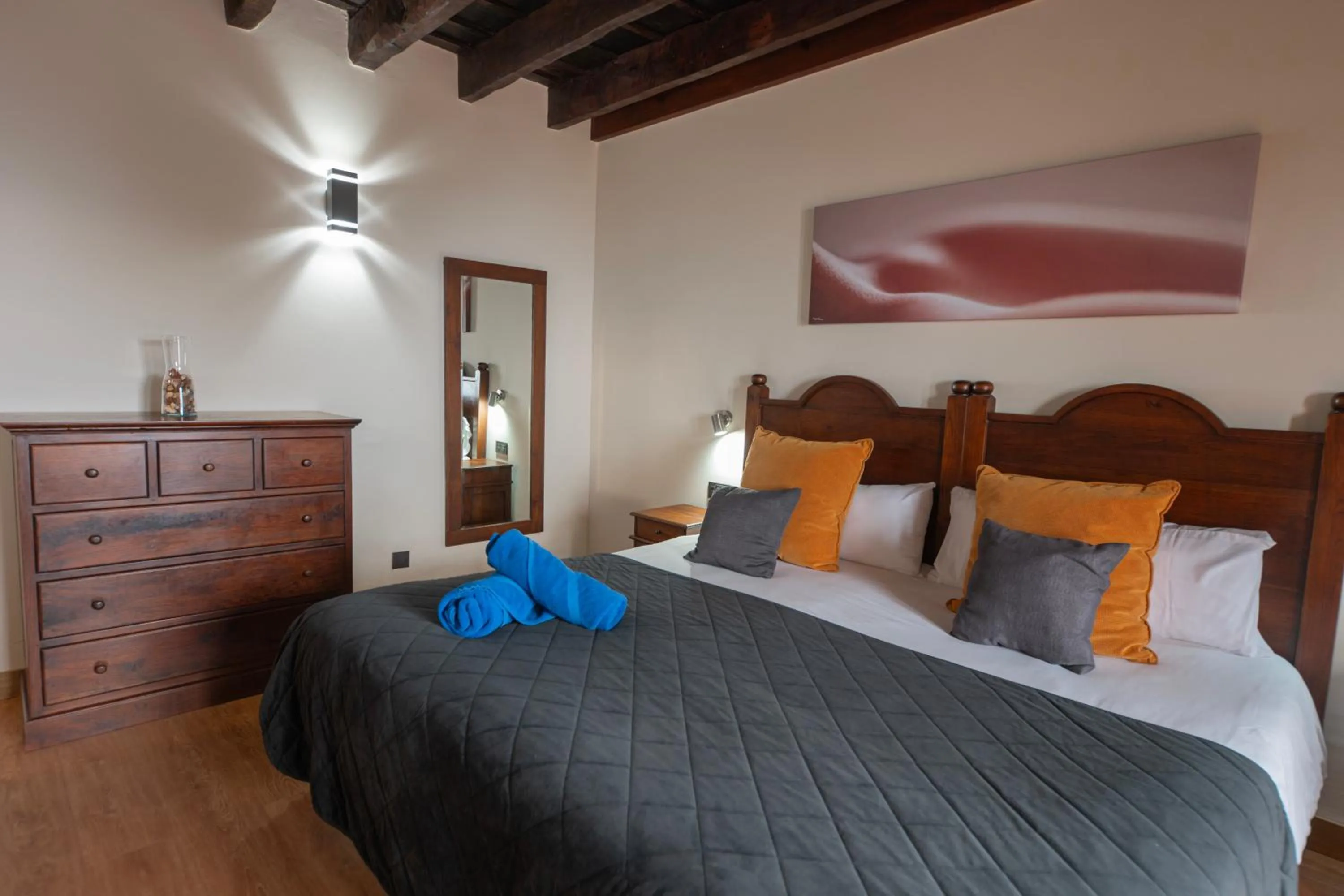 Bed in Hotel Rural Casablanca