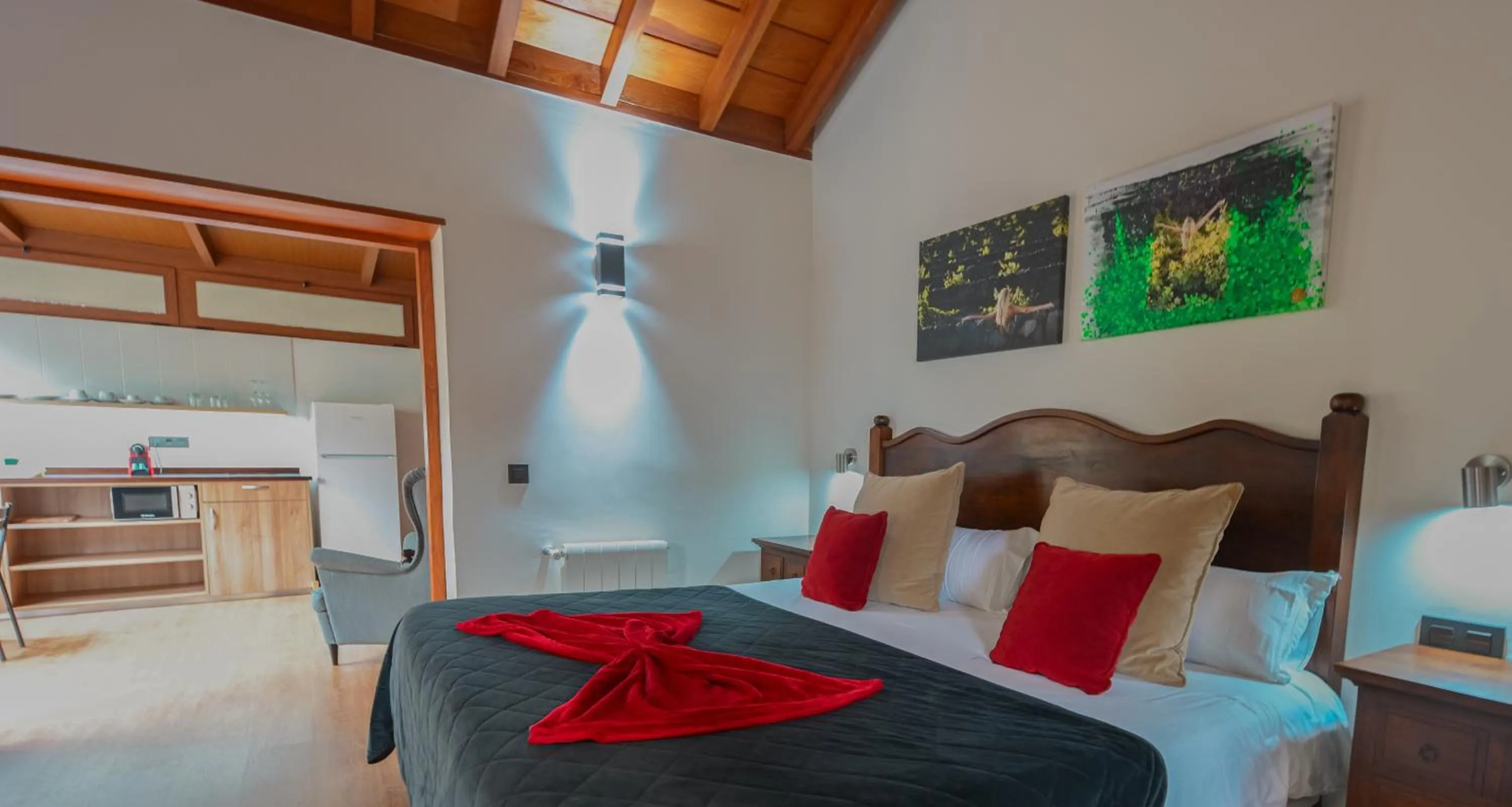 Bed in Hotel Rural Casablanca