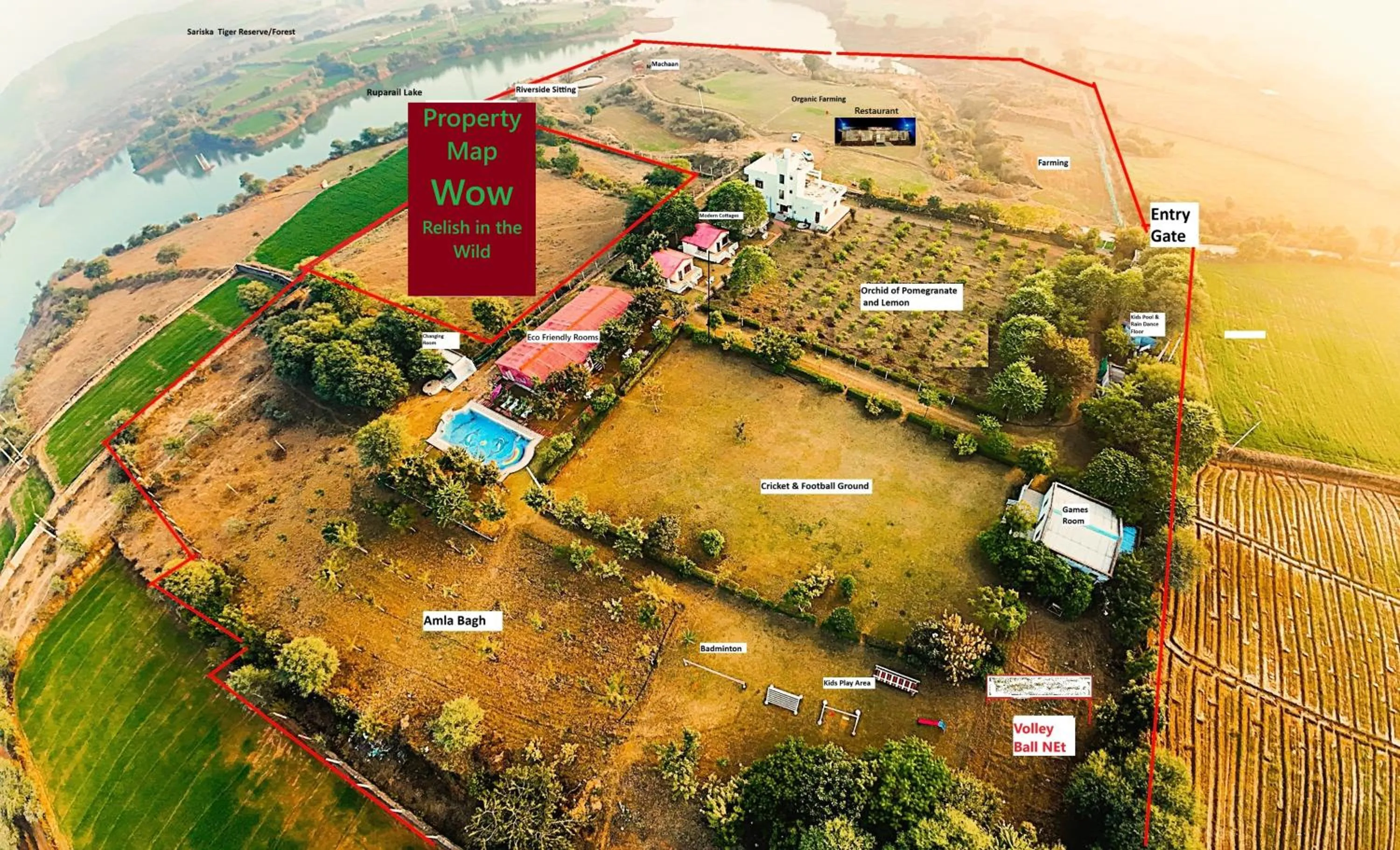 Hotel Wow - Relish in the Wild, Lakeside location, Nearest to Sariska Entry Gate 10KM
