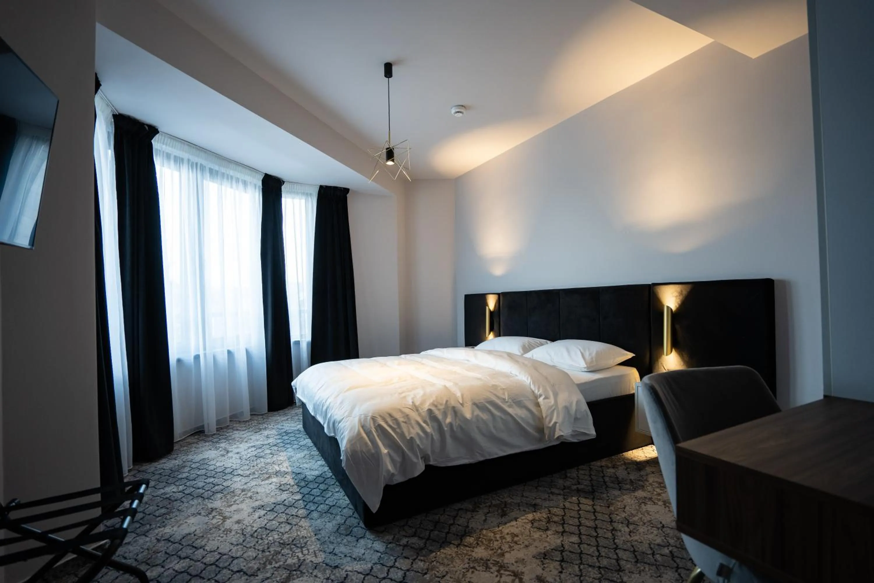 Bed in Hotel Cristal