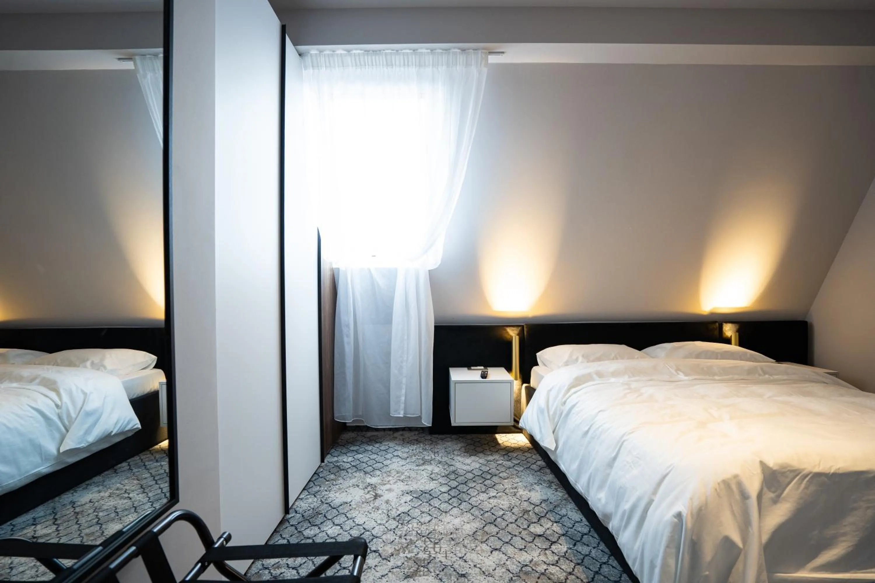 Bed in Hotel Cristal