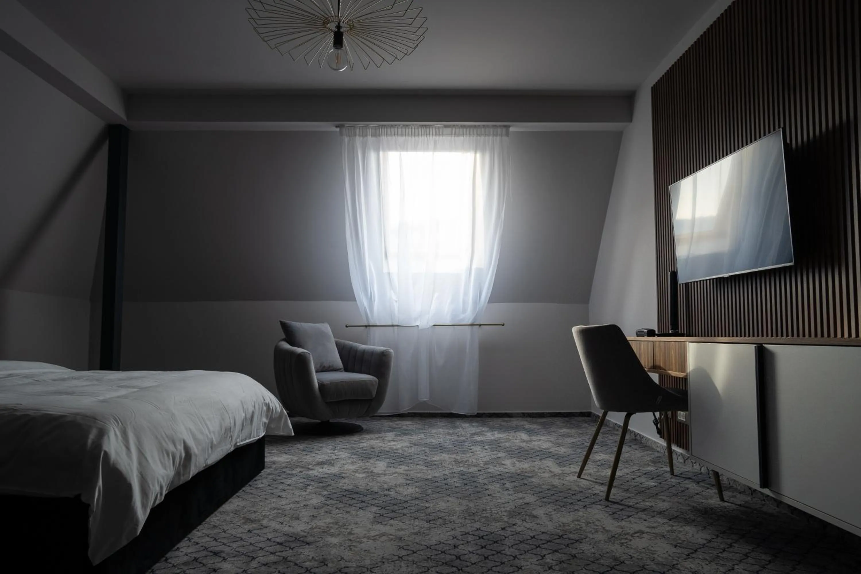 Bed in Hotel Cristal