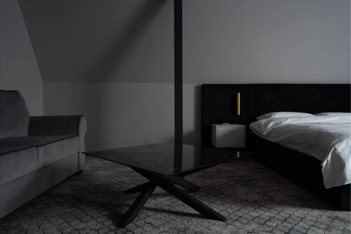 Bed in Hotel Cristal