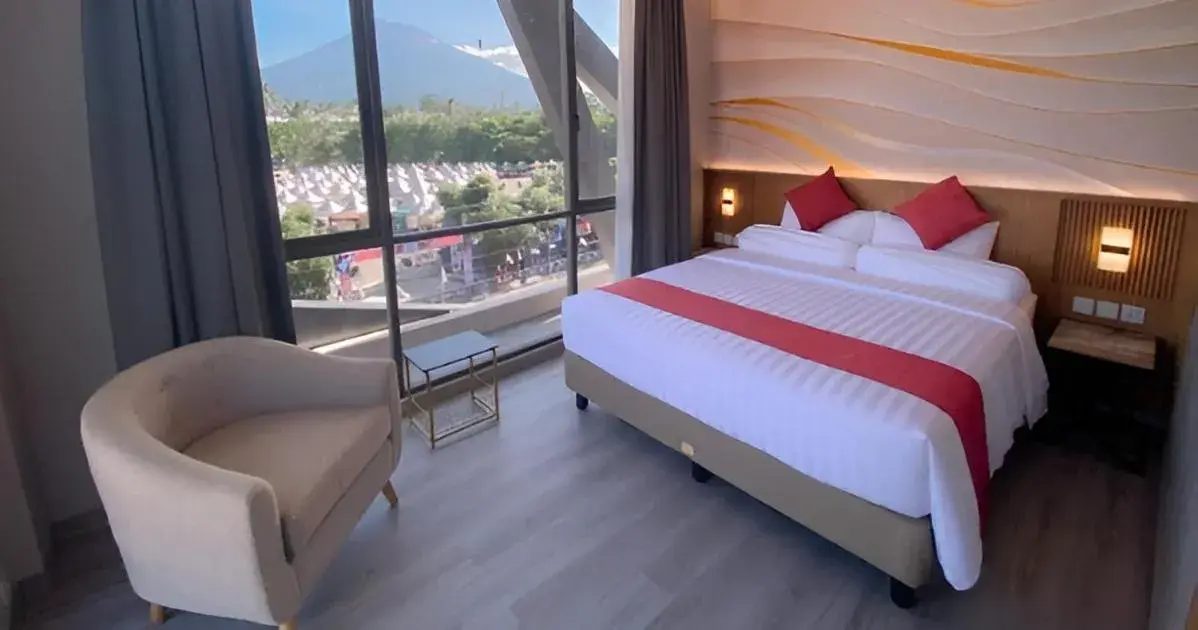 Bed in Front One Resort Indraloka Temanggung Bed in Front One Resort Indraloka Temanggung