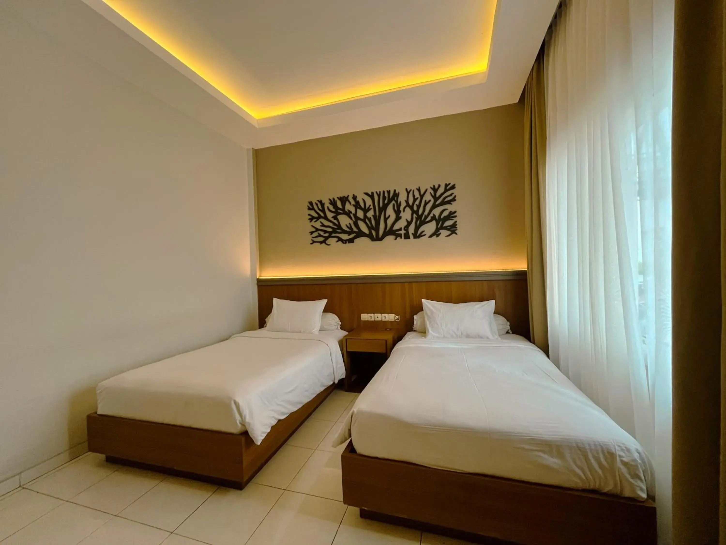 Bed in Front One Resort Indraloka Temanggung Bed in Front One Resort Indraloka Temanggung